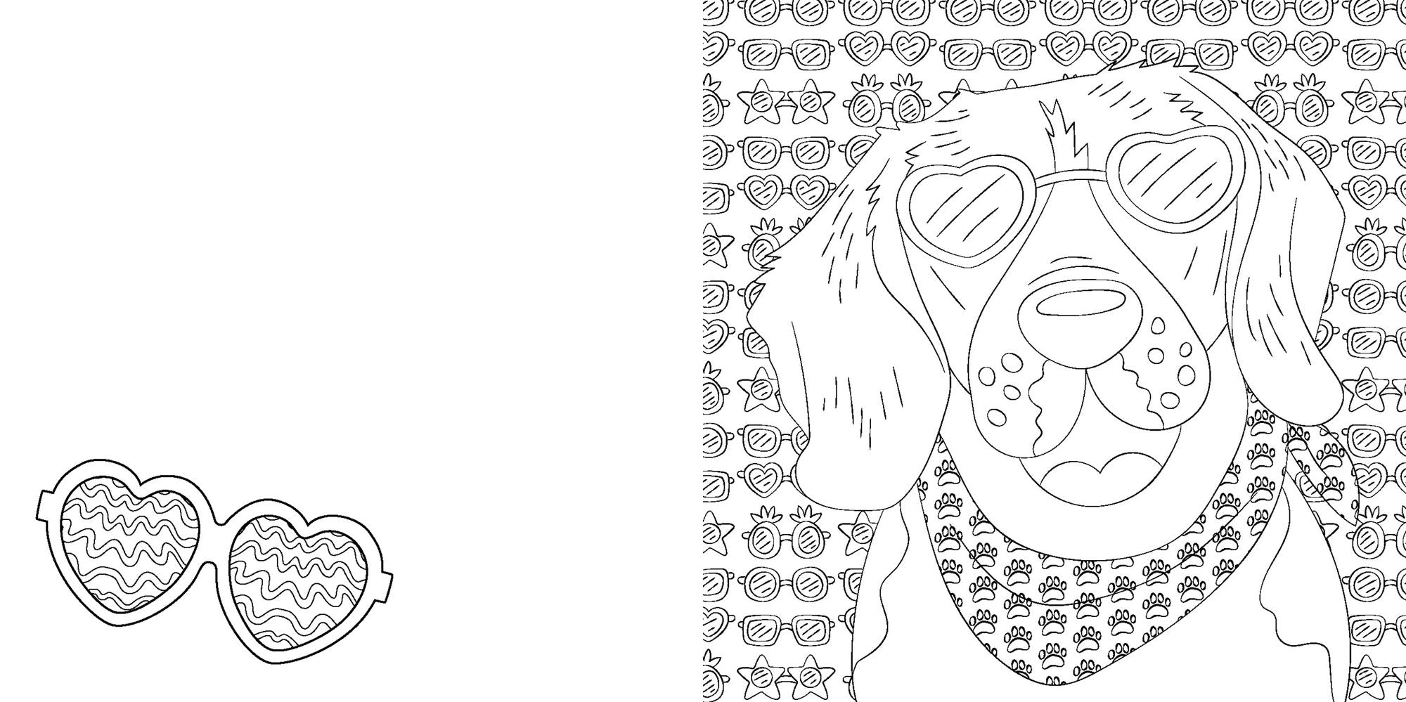 Doggy Days Coloring Book