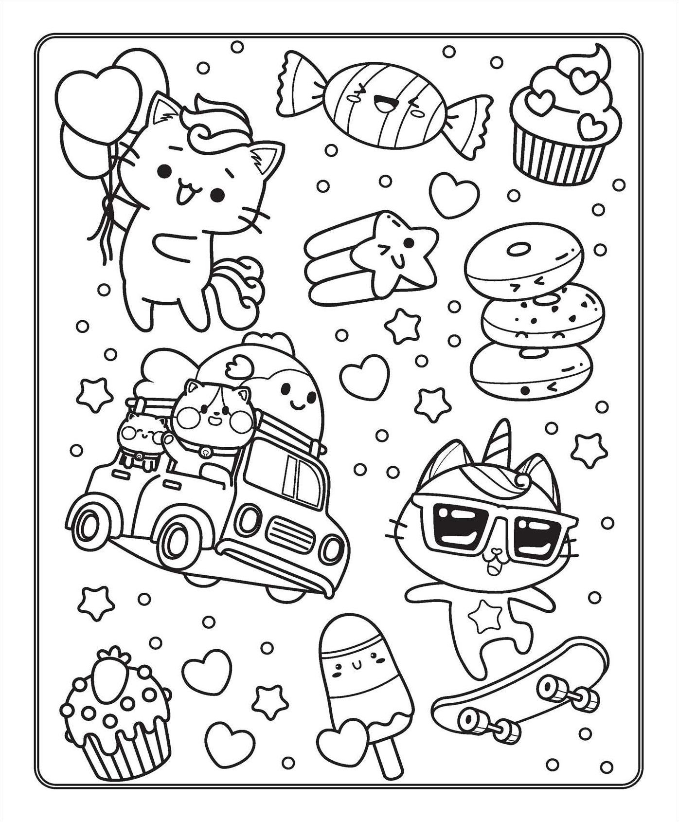 Markerific: Kawaii Town: Activity Folder with 6 Markers