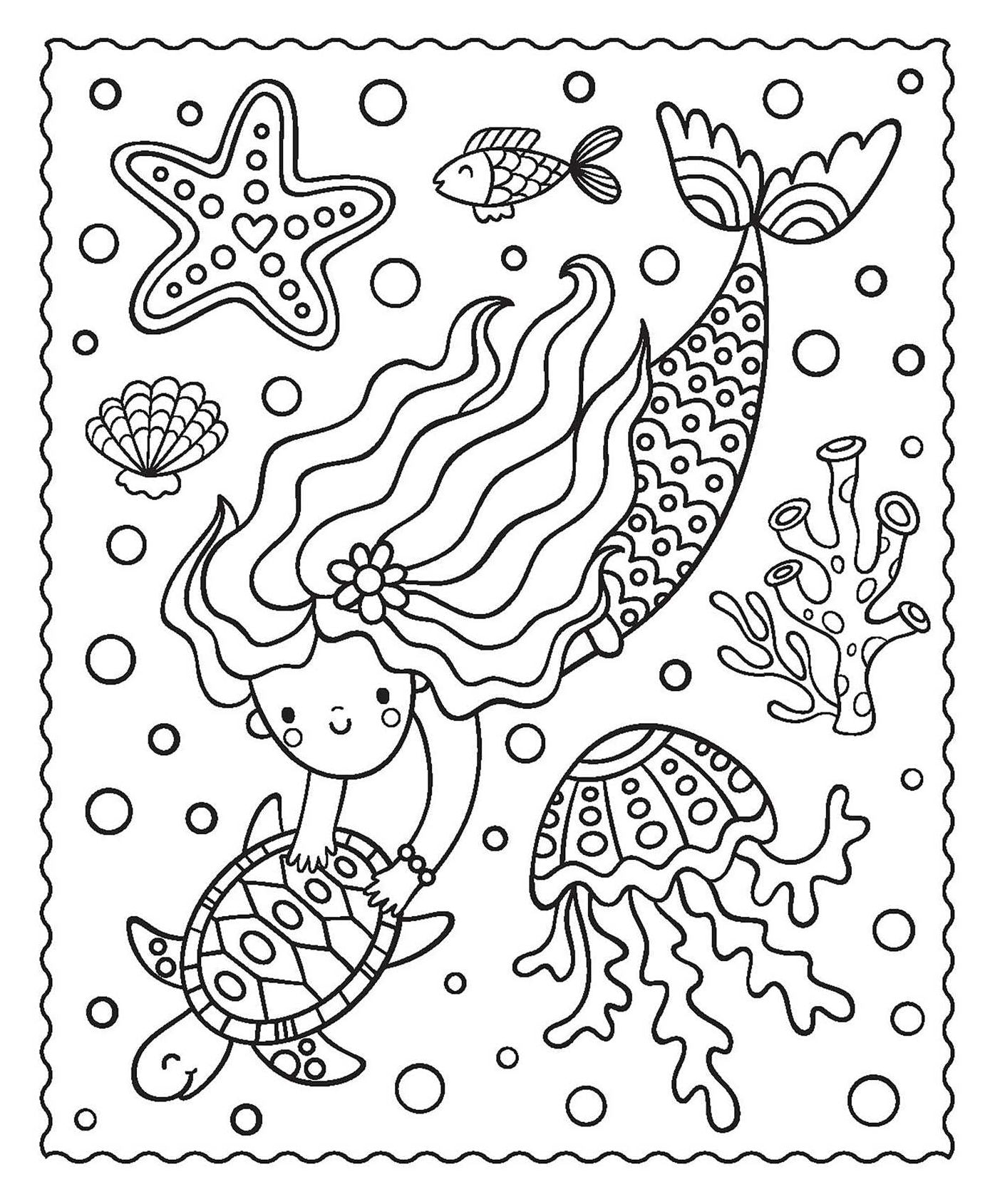 Markerific: Mermaid Metallics: Activity Folder with 6 Markers