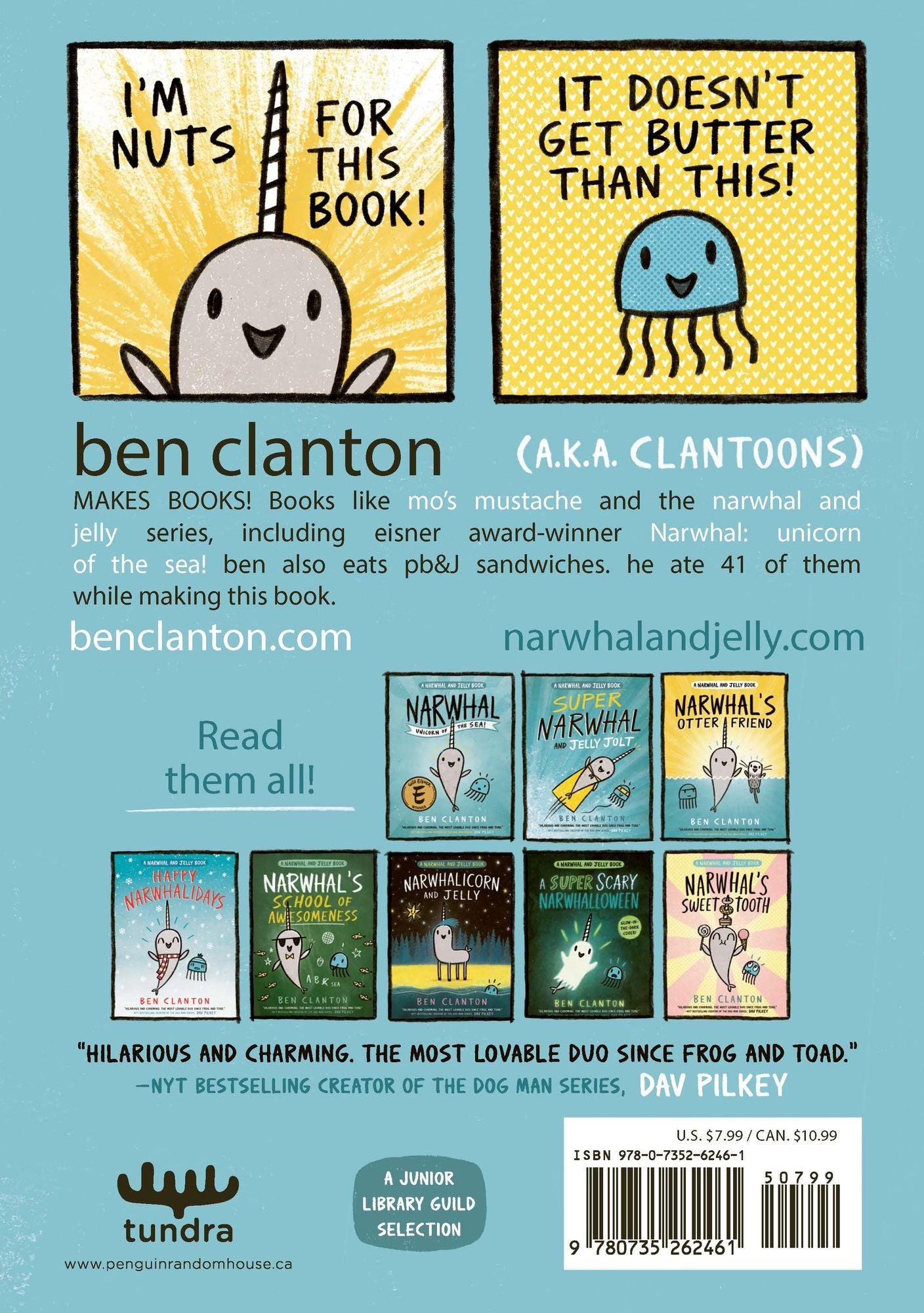 Peanut Butter and Jelly (A Narwhal and Jelly Book #3)