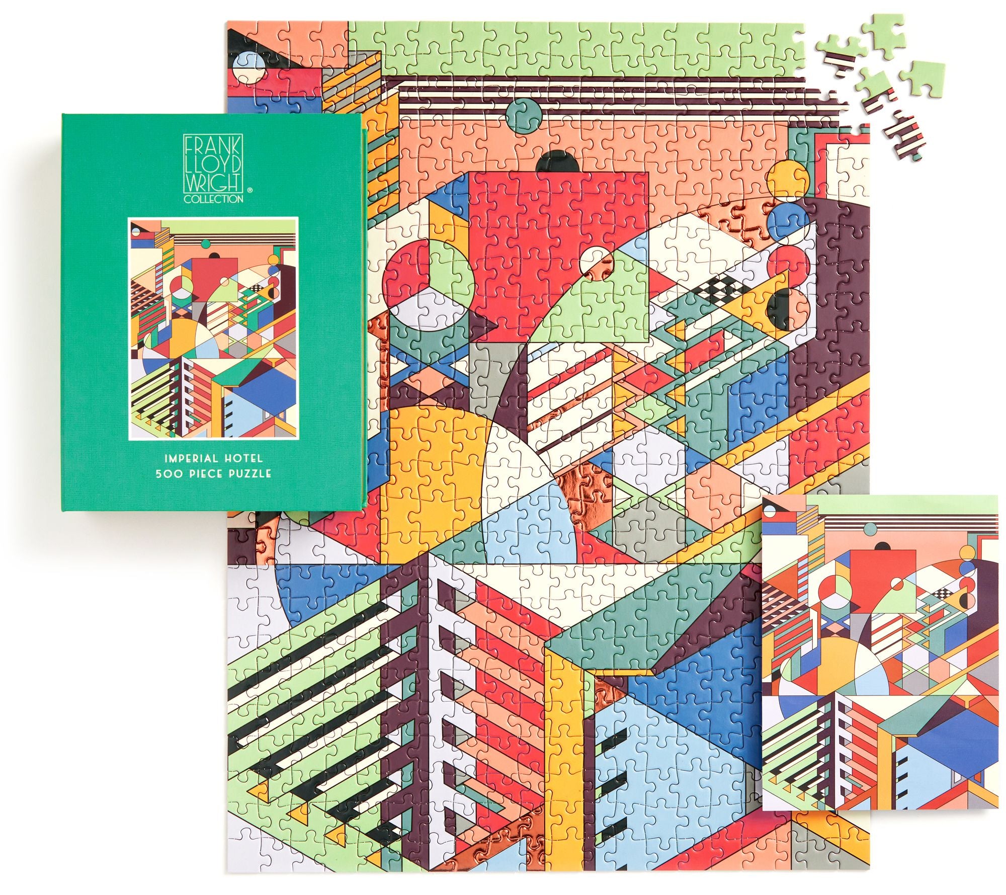 Frank Lloyd Wright Imperial Hotel 500 Piece Book Puzzle