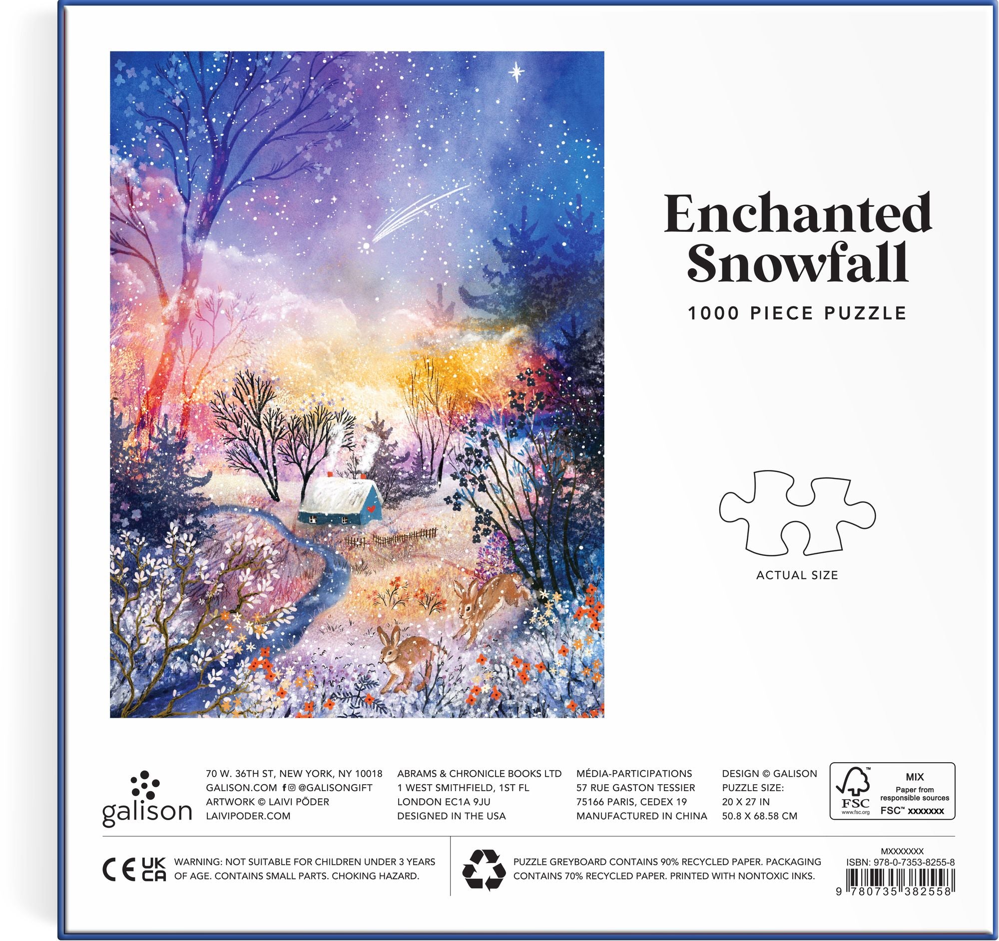 Enchanted Snowfall 1000 Piece Puzzle