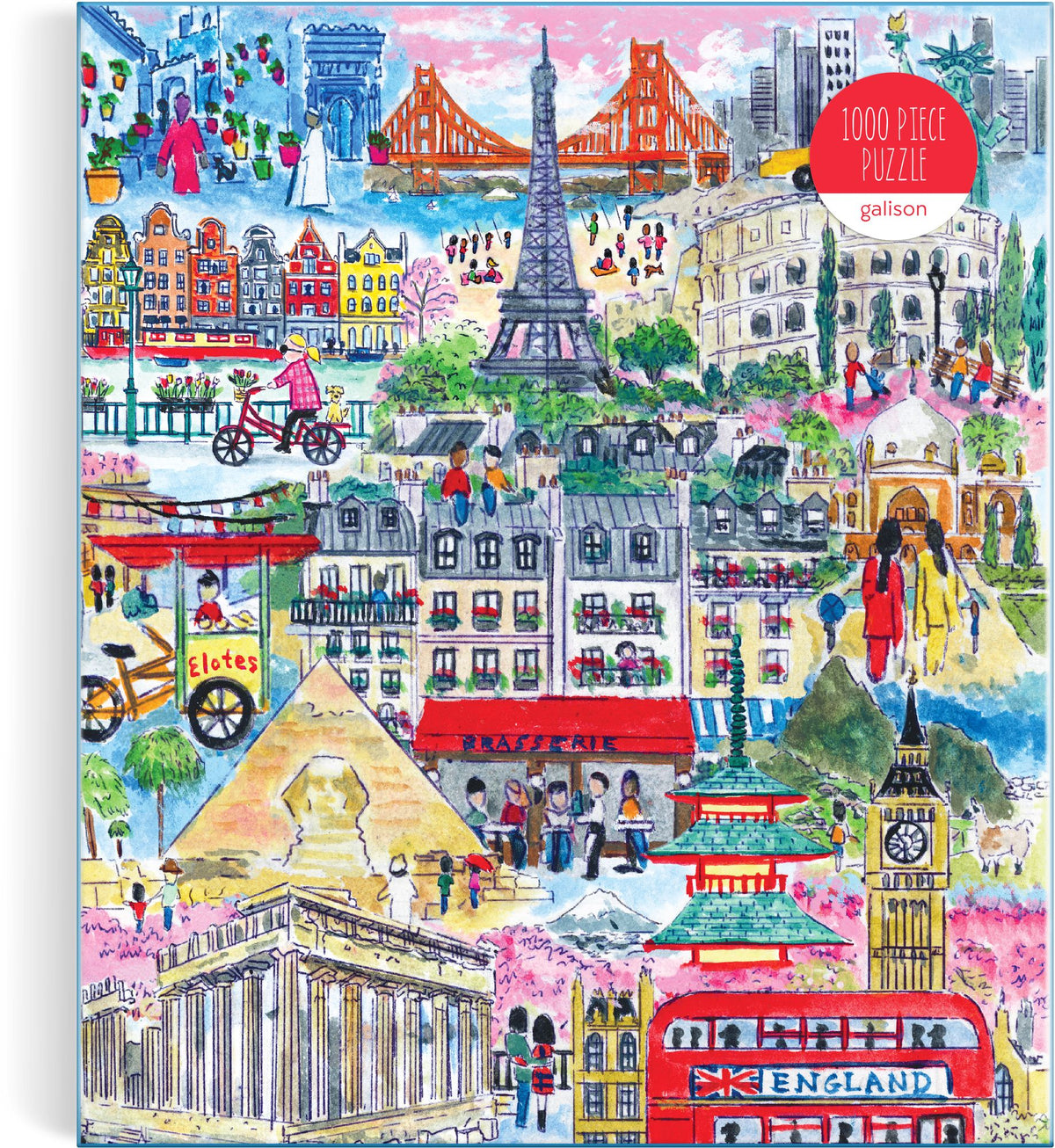 Michael Storrings Cities Around the World 1000 Piece Puzzle