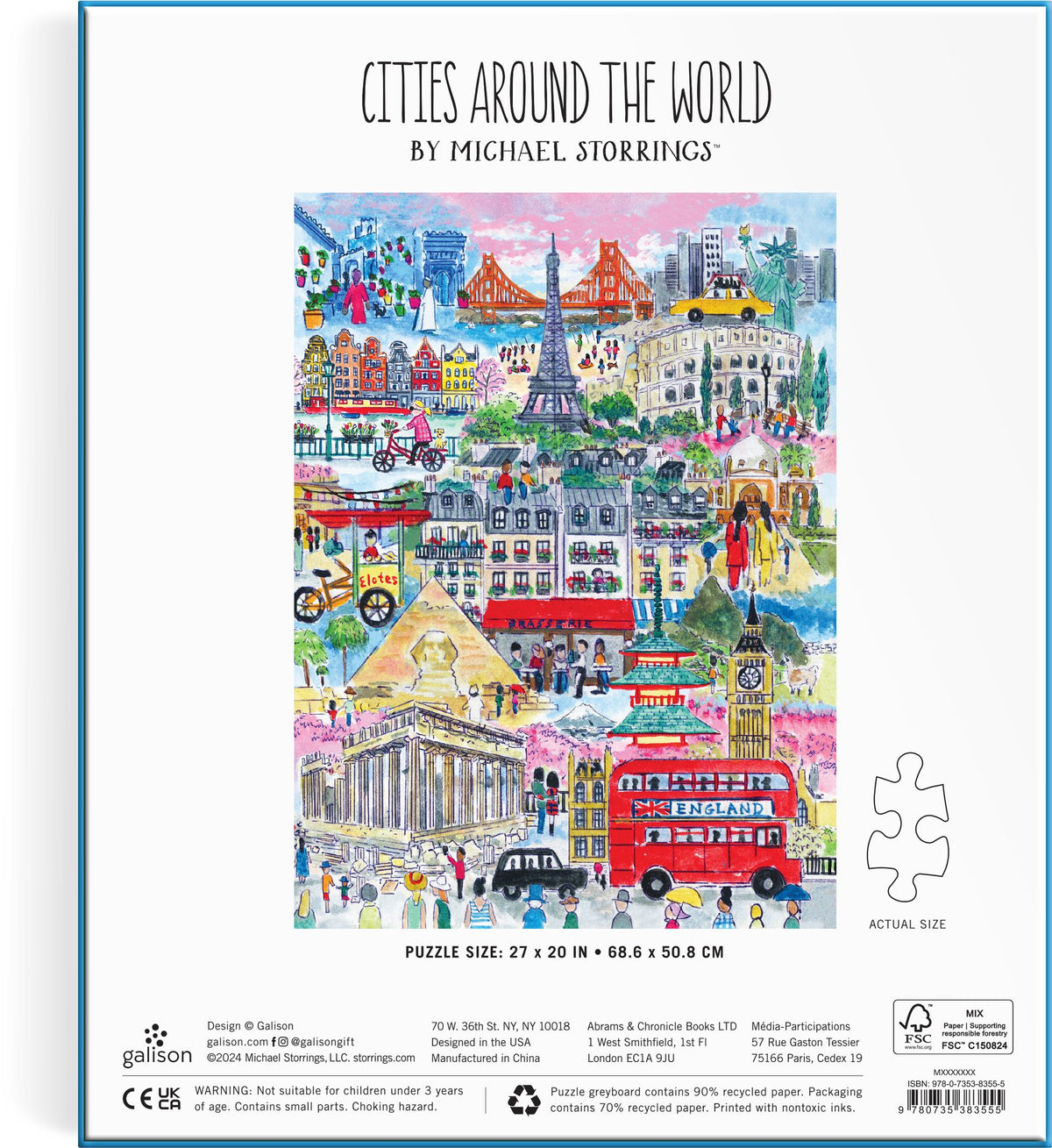 Michael Storrings Cities Around the World 1000 Piece Puzzle