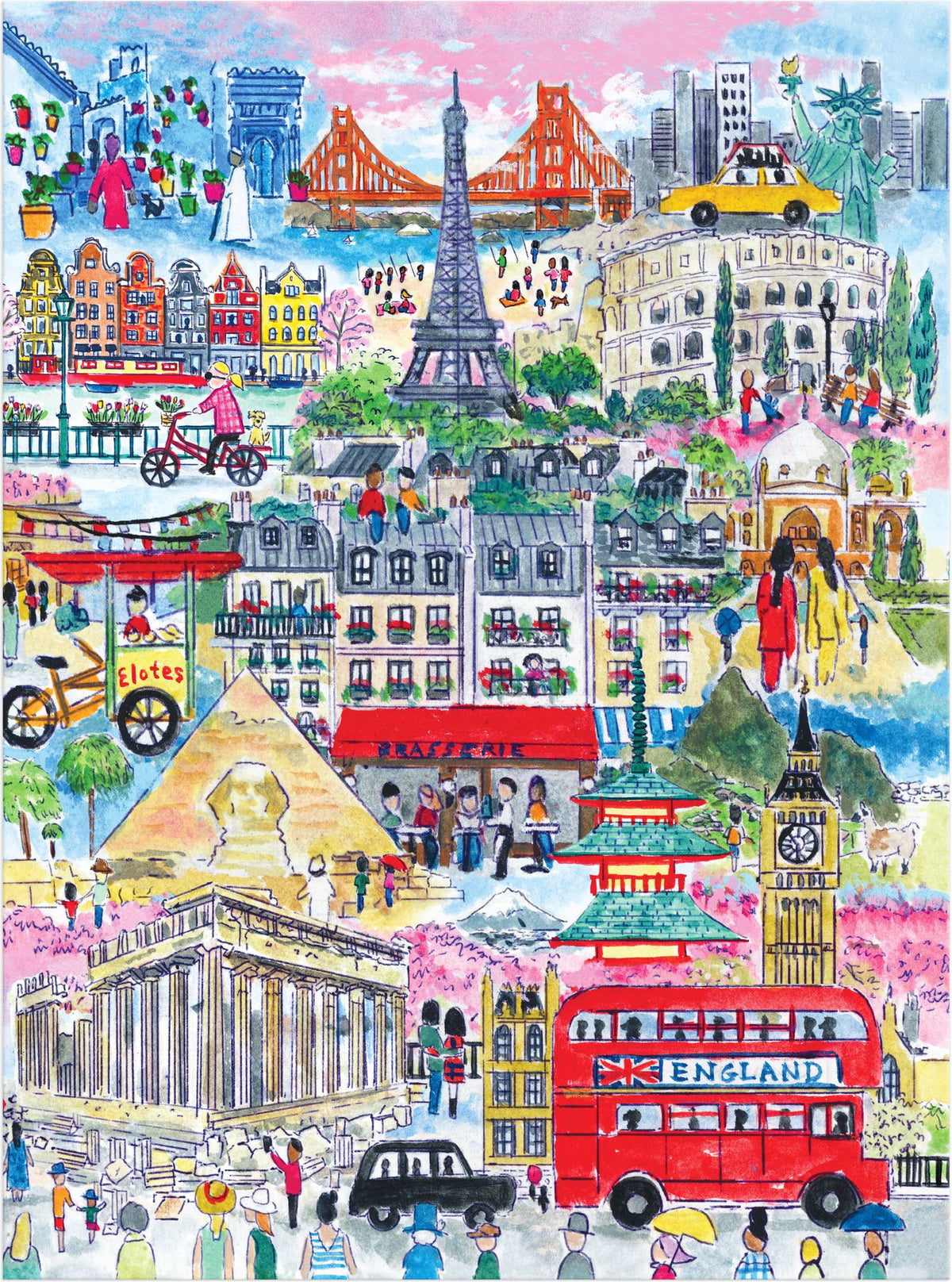 Michael Storrings Cities Around the World 1000 Piece Puzzle