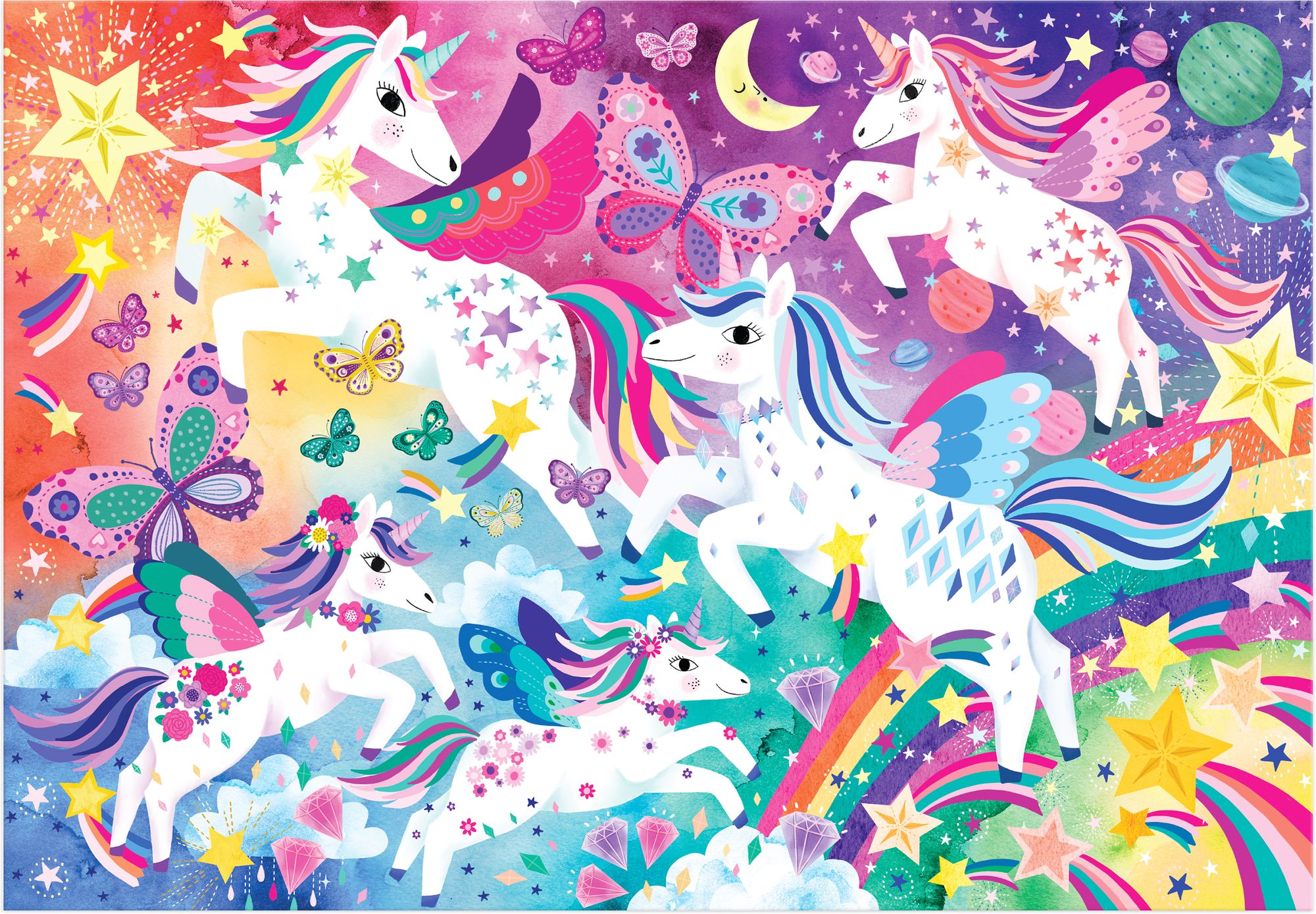 Unicorn Magic 100 Piece Puzzle
