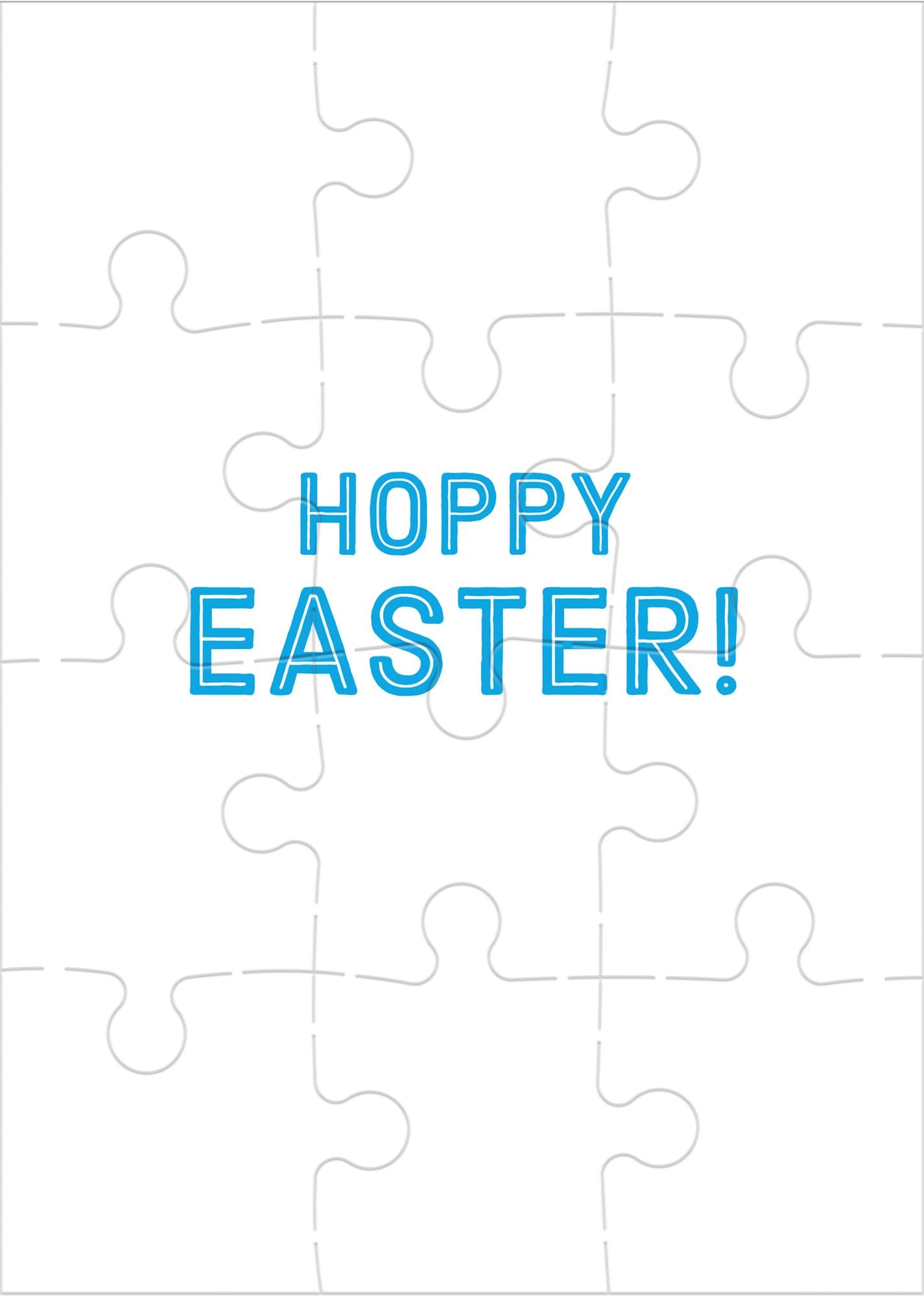 Hoppy Easter! Greeting Card Puzzle