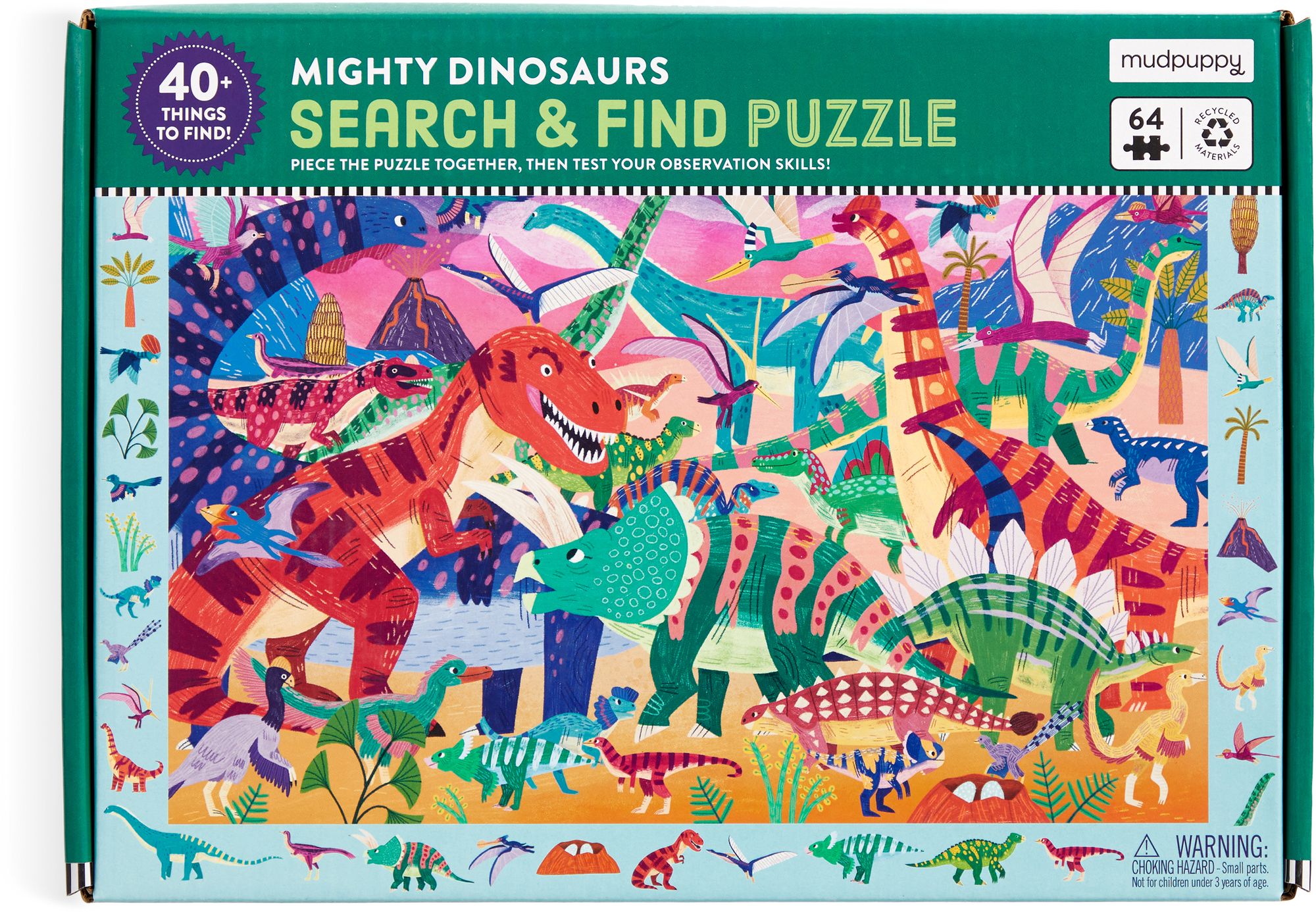 Mighty Dinosaur 64 Piece Search & Find Puzzle