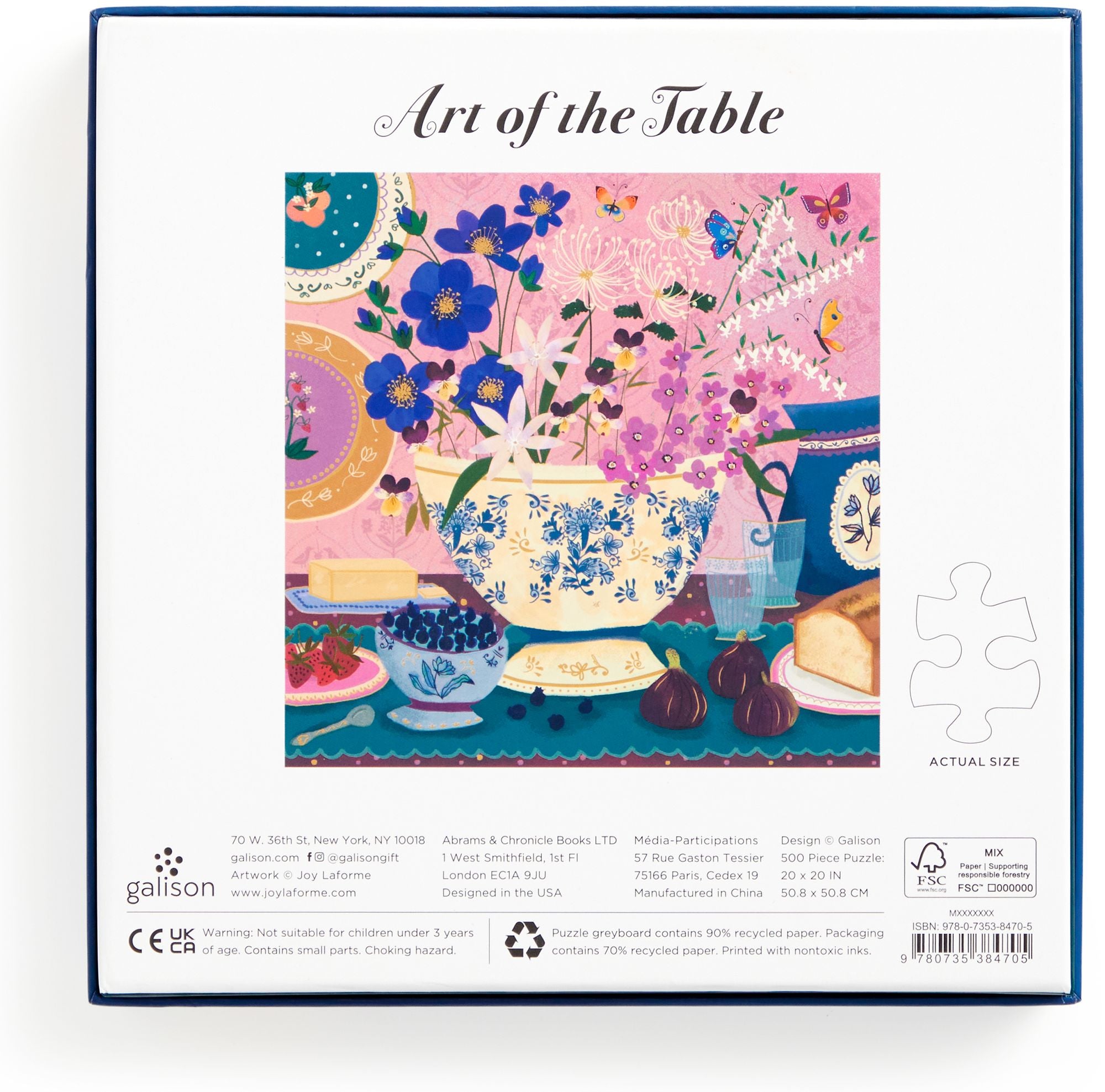 Joy Laforme Art of the Table 500 Piece Foil Puzzle