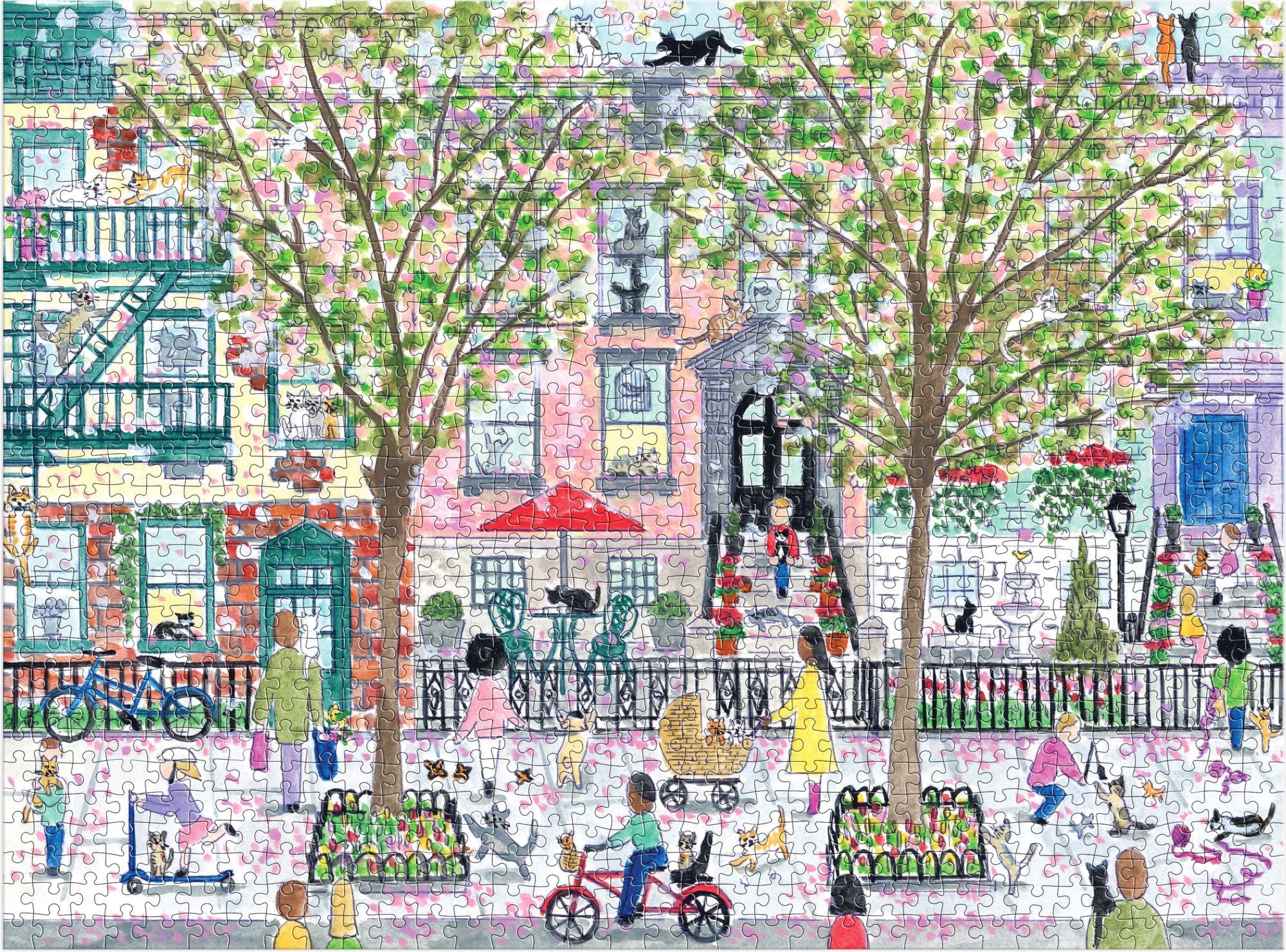 Michael Storrings Cats In The City 1000 Piece Puzzle
