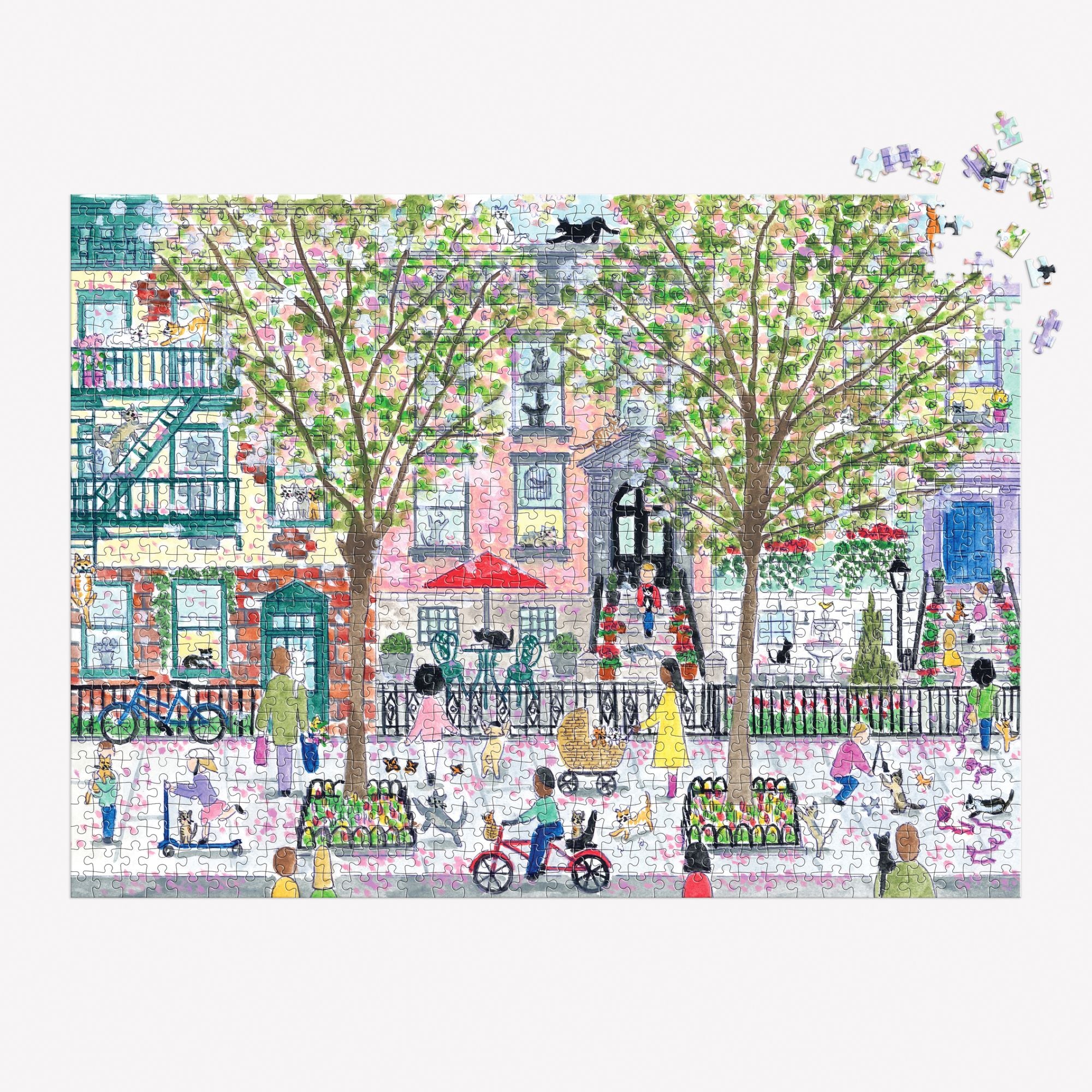 Michael Storrings Cats In The City 1000 Piece Puzzle