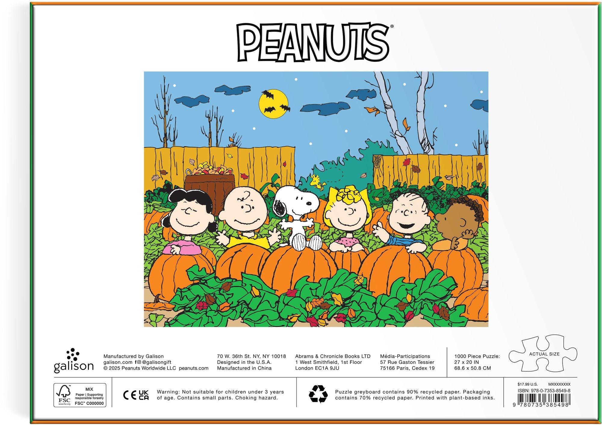Peanuts Great Pumpkin 1000 Piece
