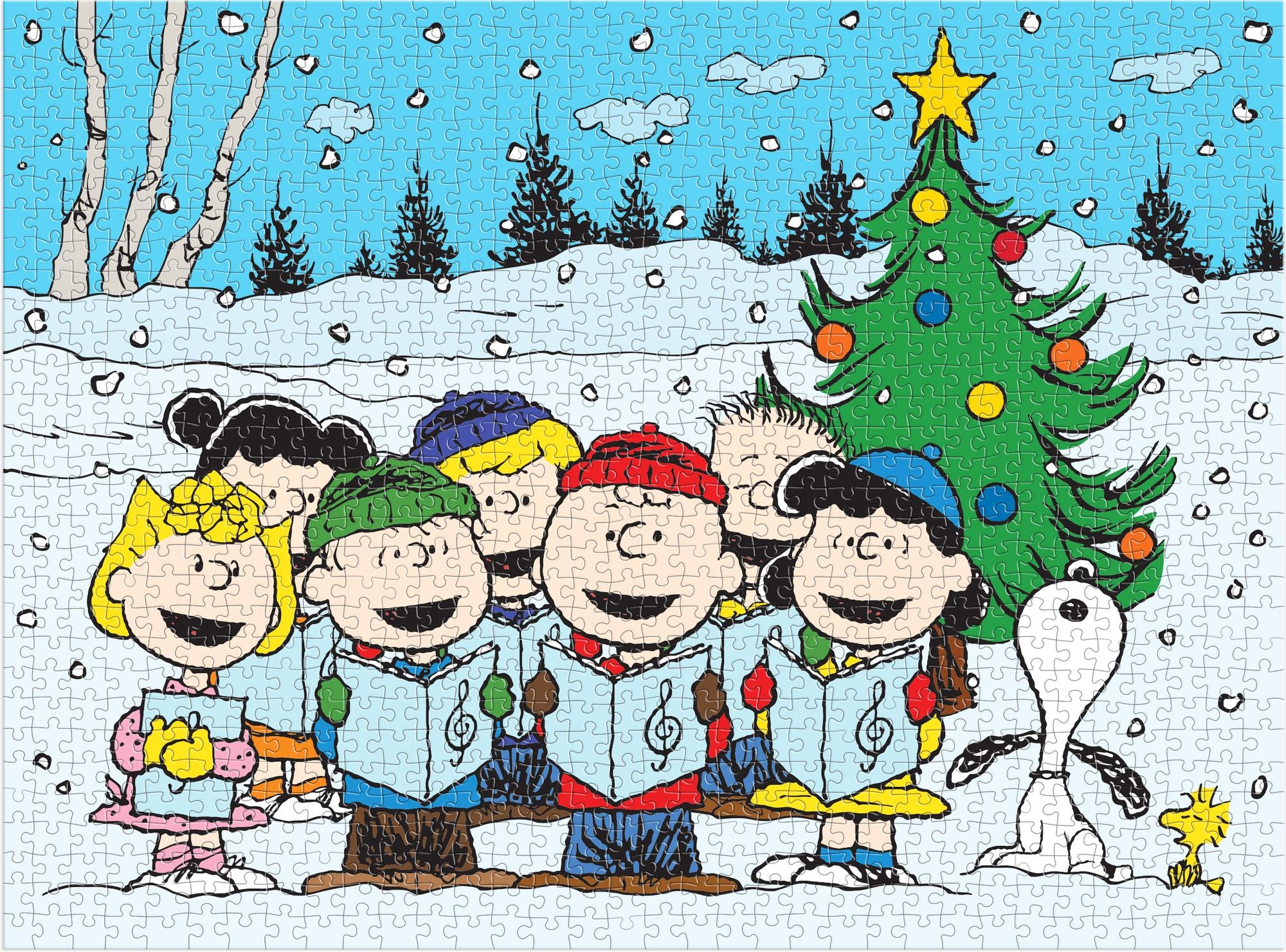 Peanuts Christmas Caroling 1000 Piece Puzzle