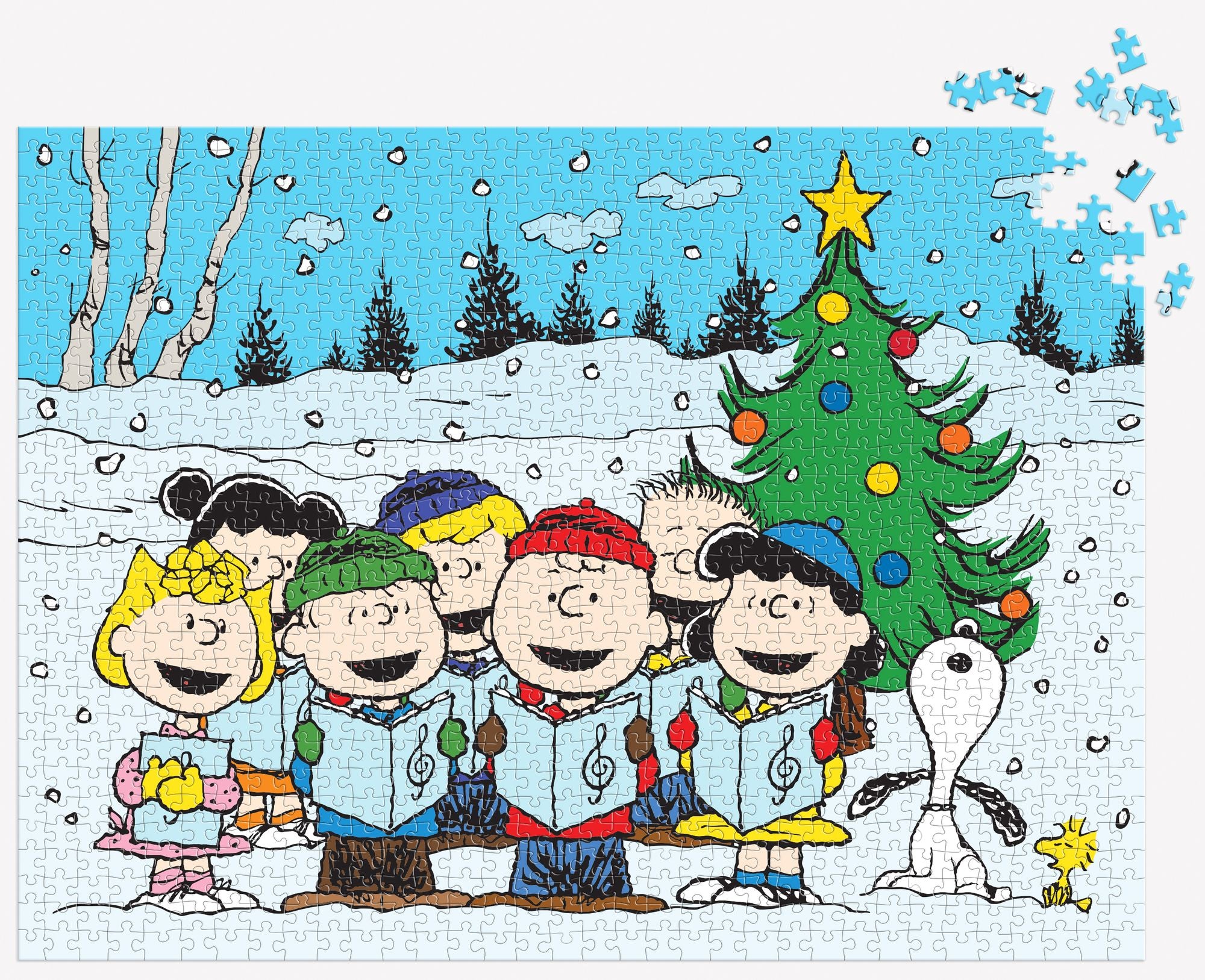Peanuts Christmas Caroling 1000 Piece Puzzle