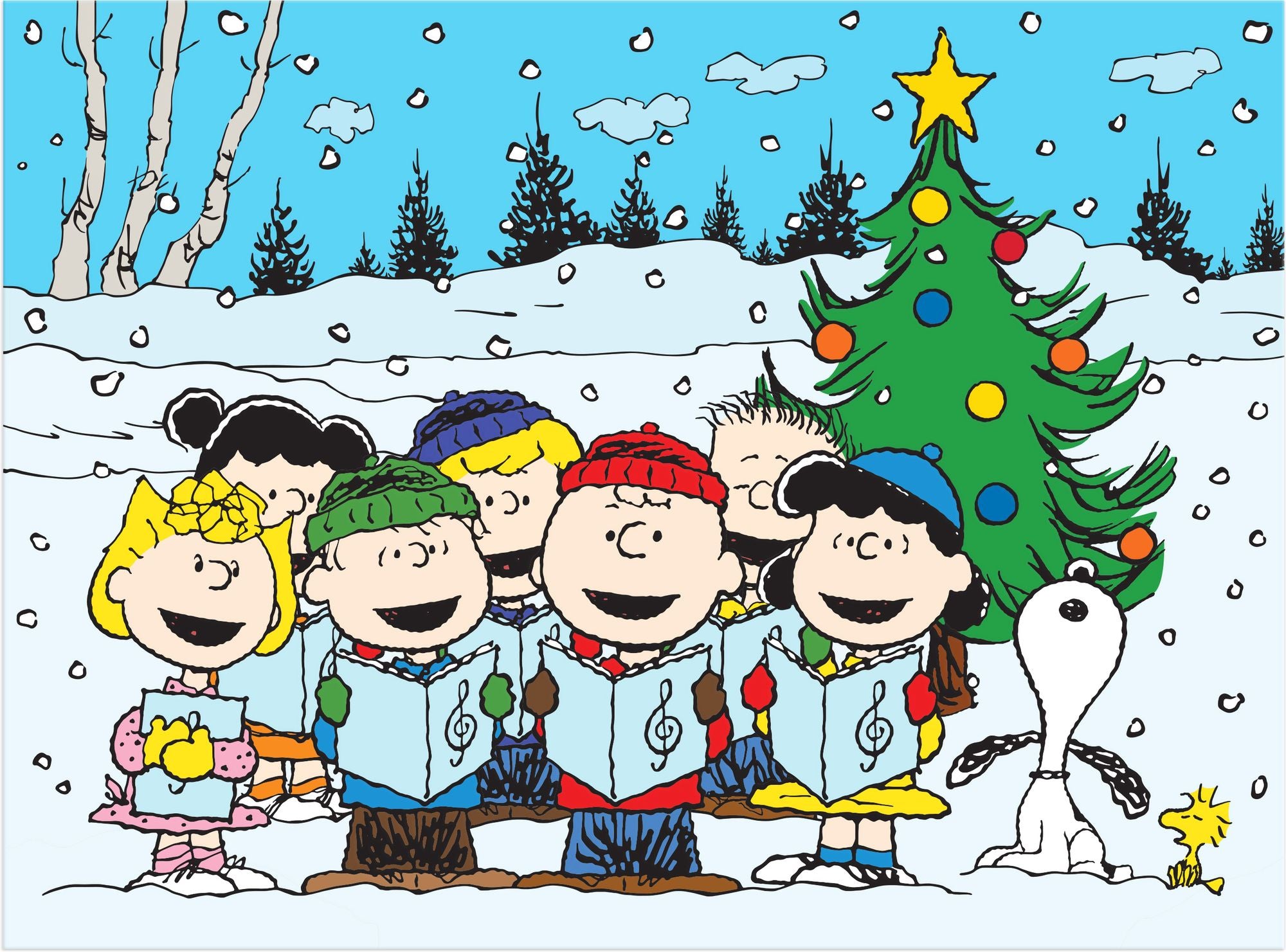 Peanuts Christmas Caroling 1000 Piece Puzzle