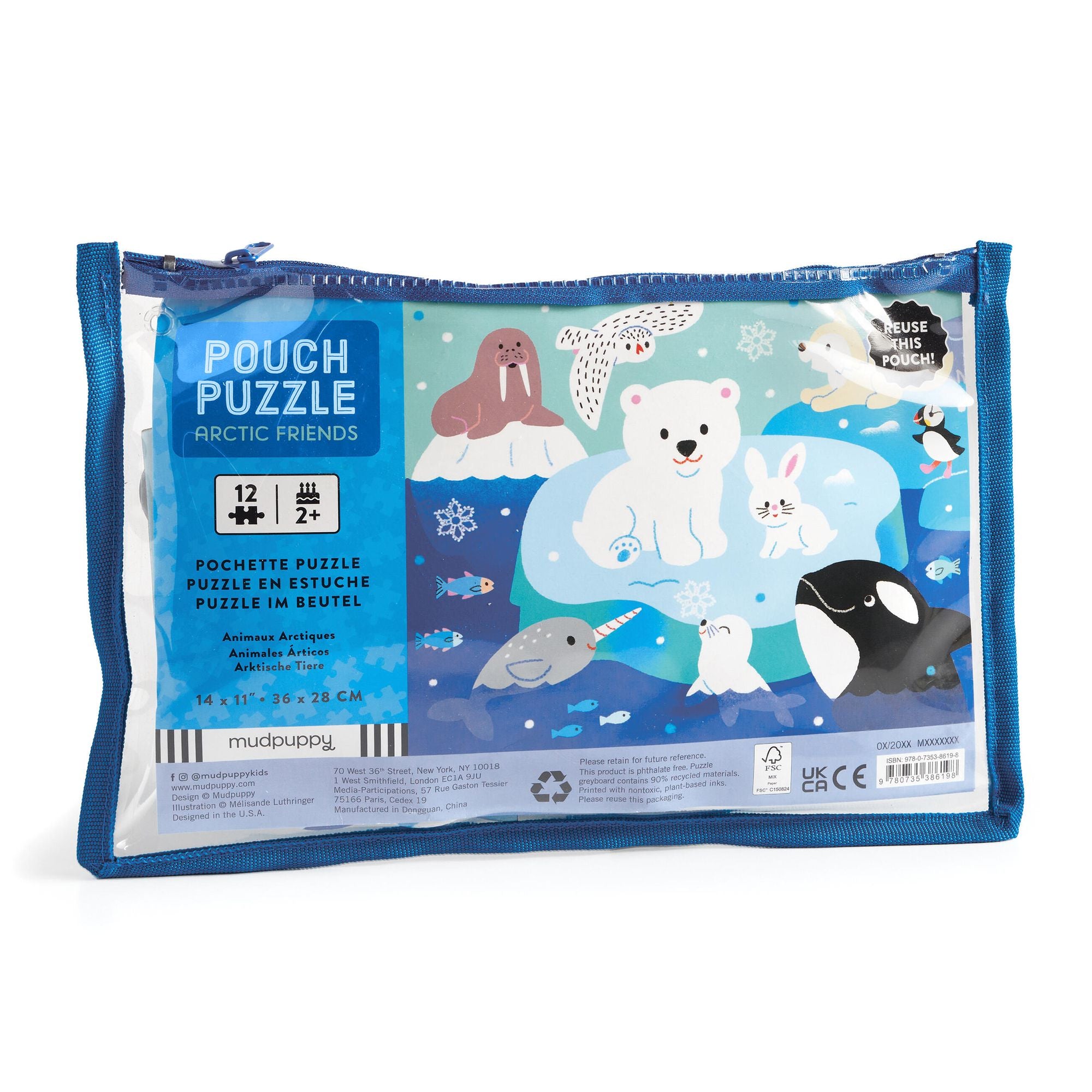 Arctic Friends 12 Piece Pouch Puzzle