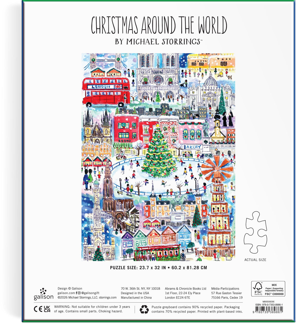 Michael Storrings Christmas Around The World 1500 Piece Puzzle