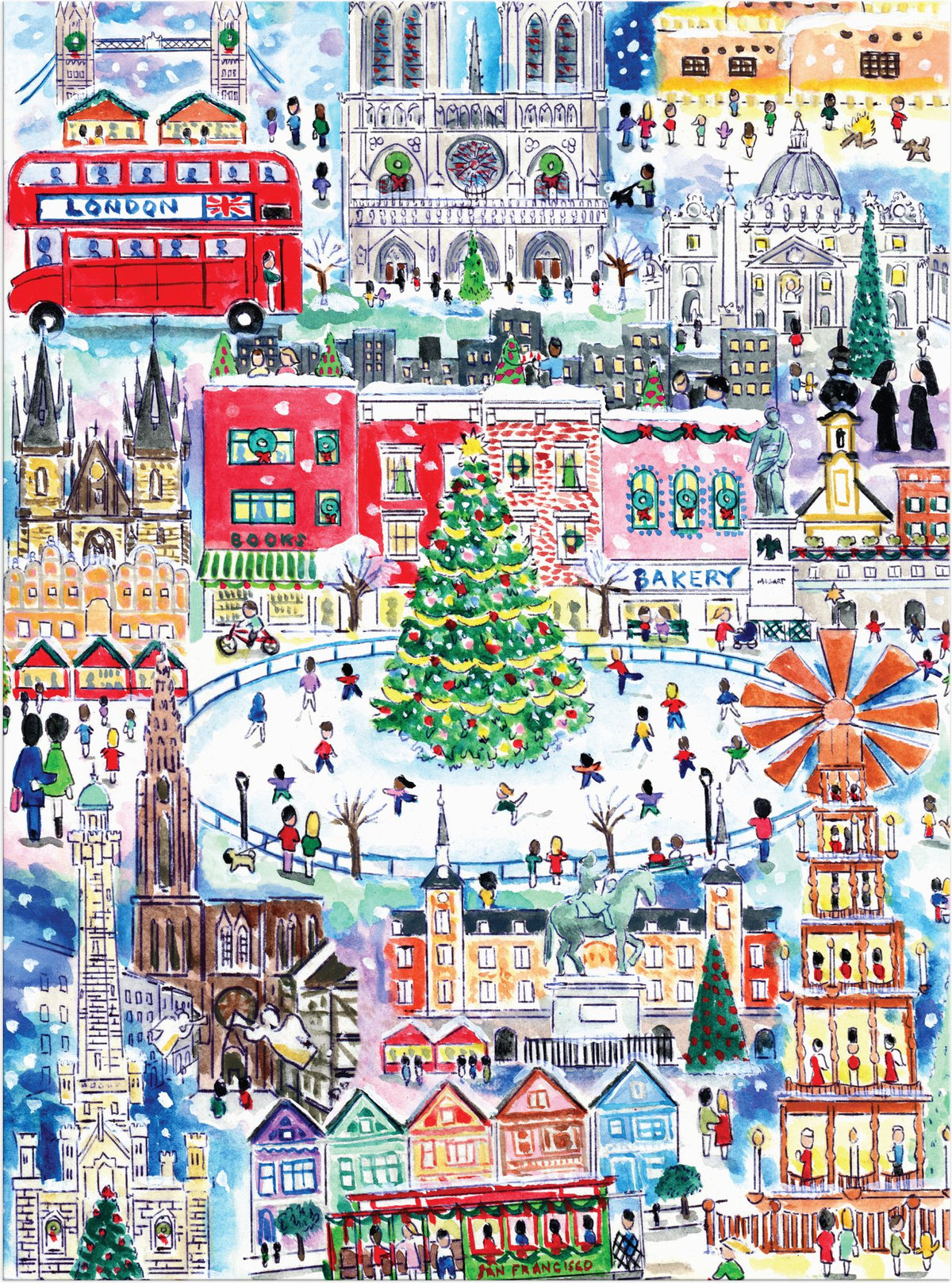 Michael Storrings Christmas Around The World 1500 Piece Puzzle