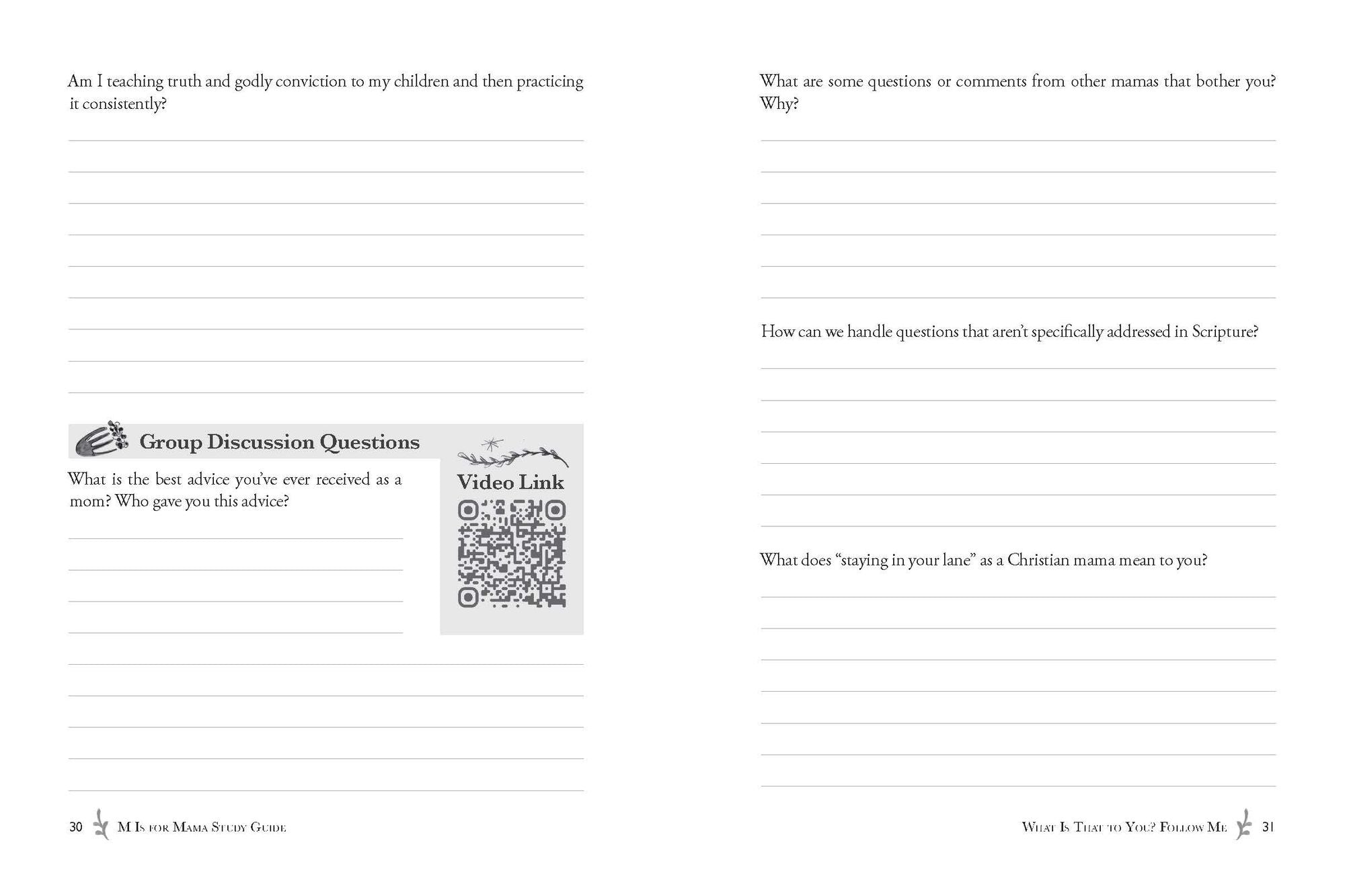 M Is for Mama Study Guide