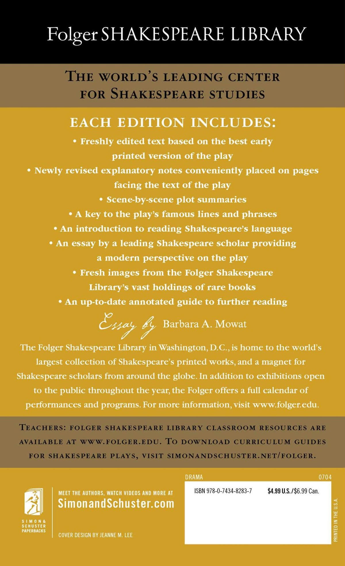 The Tempest (Folger Shakespeare Library Series)