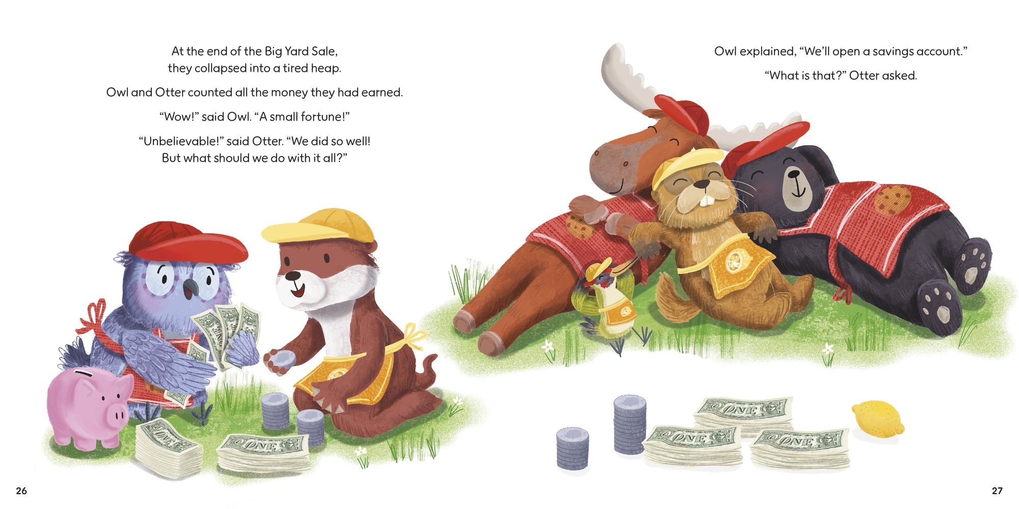 Owl and Otter and the Big Yard Sale: Join in the Fun, and Learn About Addition and Counting Money!