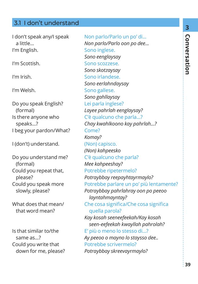 AA Phrasebook Italian