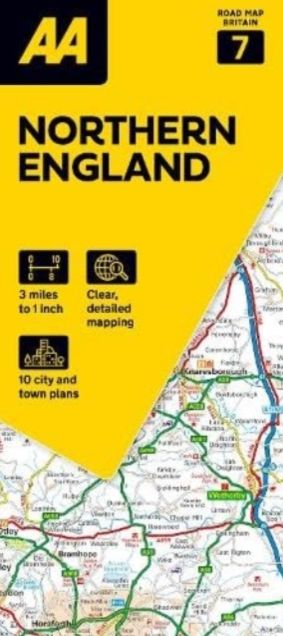 AA Road Map Northern England