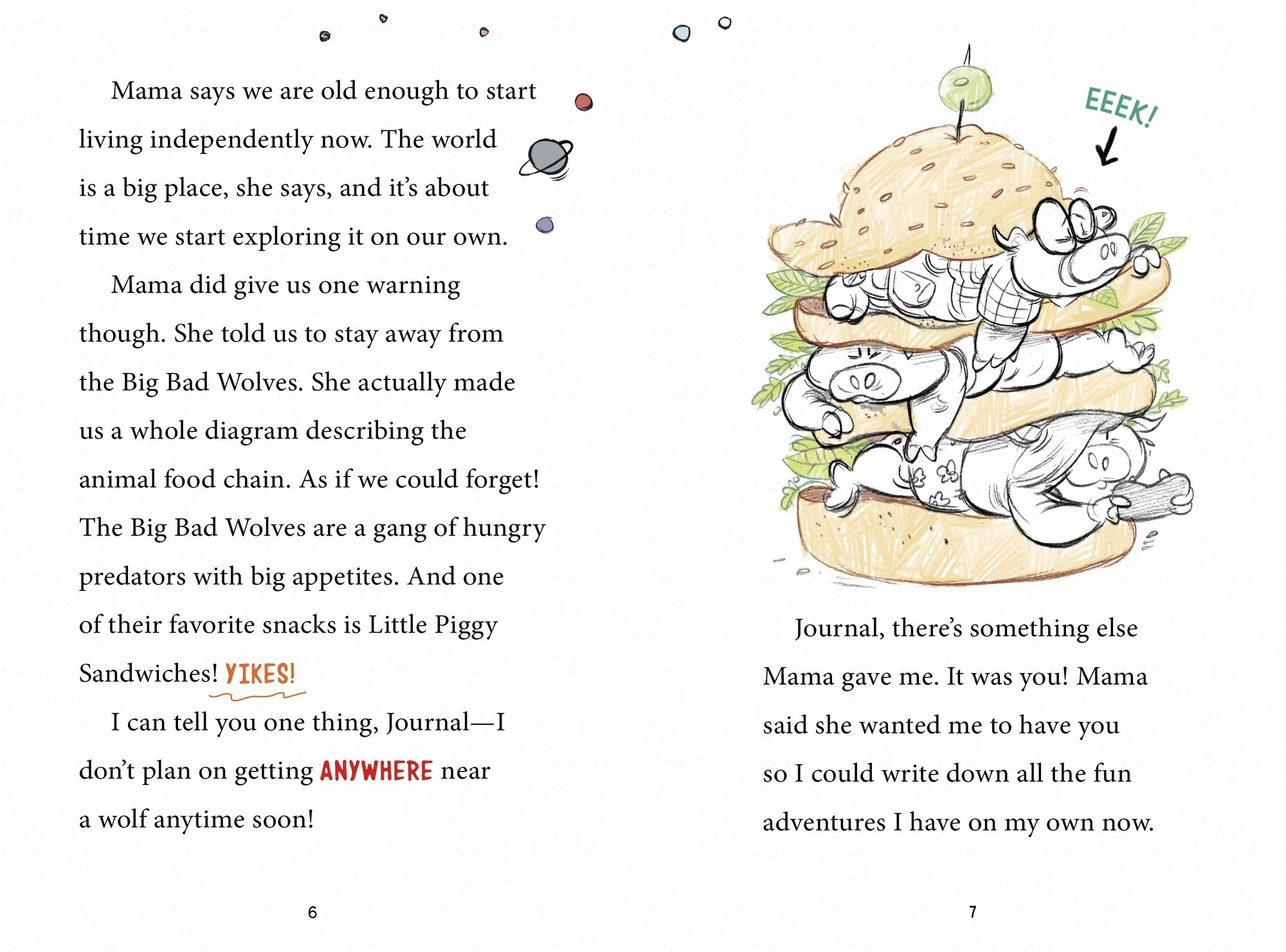 This Journal Belongs to Mason E. Pig: A Three Little Pigs Fractured Fairy Tale