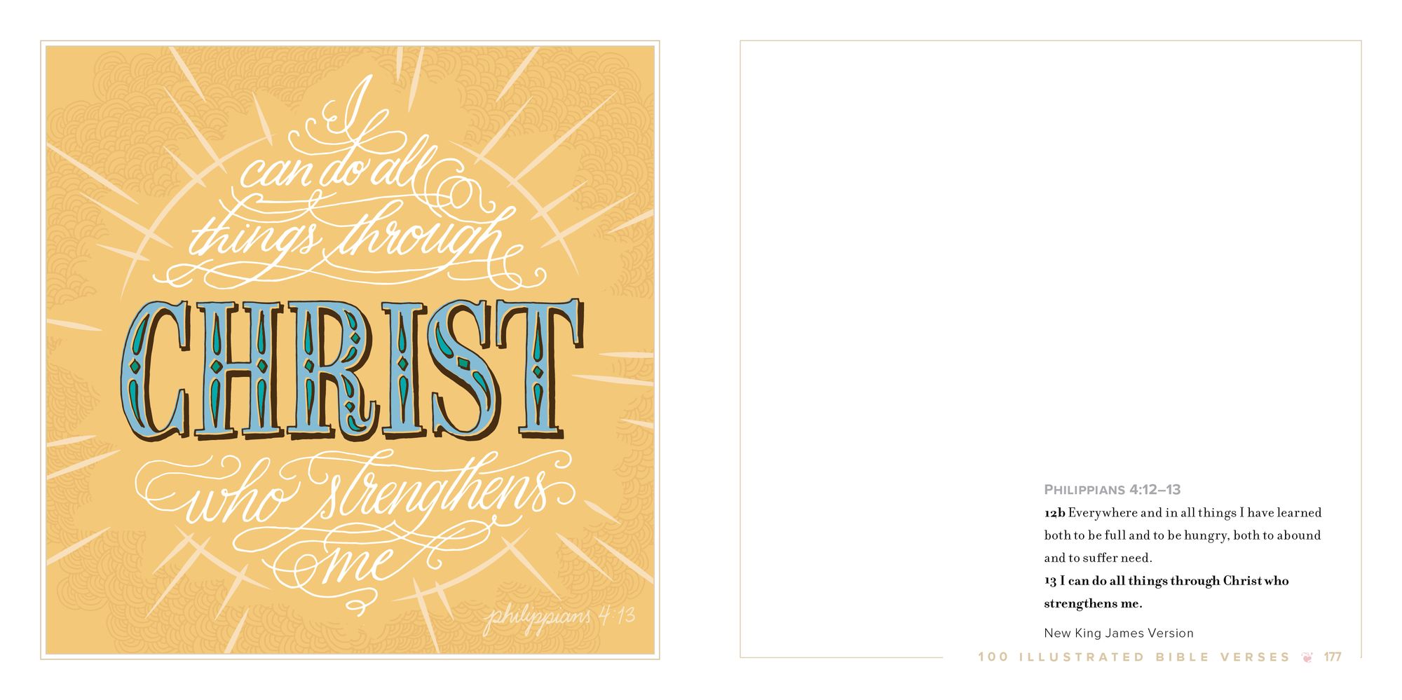 100 Illustrated Bible Verses: Inspiring Words. Beautiful Art.