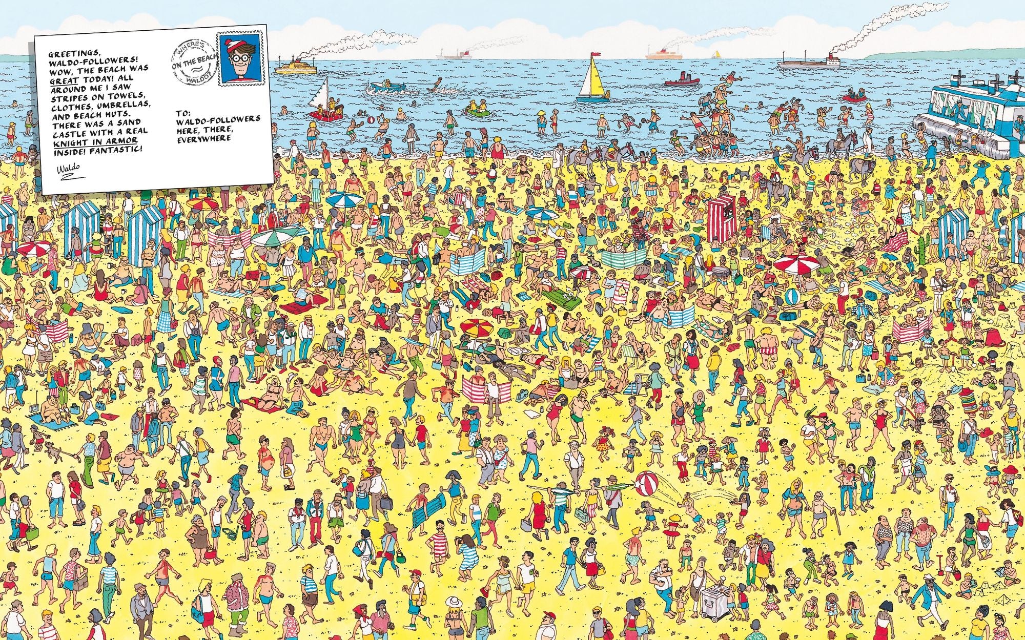 Where's Waldo?: Deluxe Edition (A Hidden Object Search-and-Find Puzzle Book - a Perfect Gift & Travel Companion for All Ages)