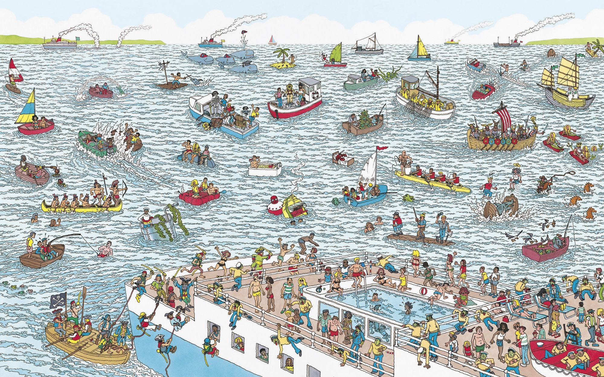 Where's Waldo?: Deluxe Edition (A Hidden Object Search-and-Find Puzzle Book - a Perfect Gift & Travel Companion for All Ages)