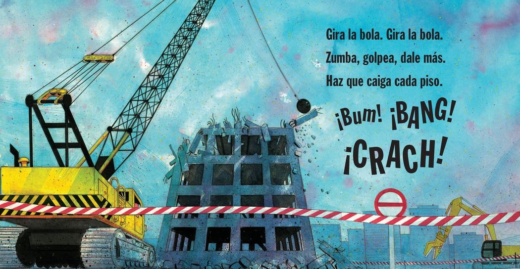 Demolicion: (Un libro rimado de construcción con camiones, grúas, bolas de demolición y vehículos ruidosos para bebés, niños pequeños, preescolares y niños de 2 a 5