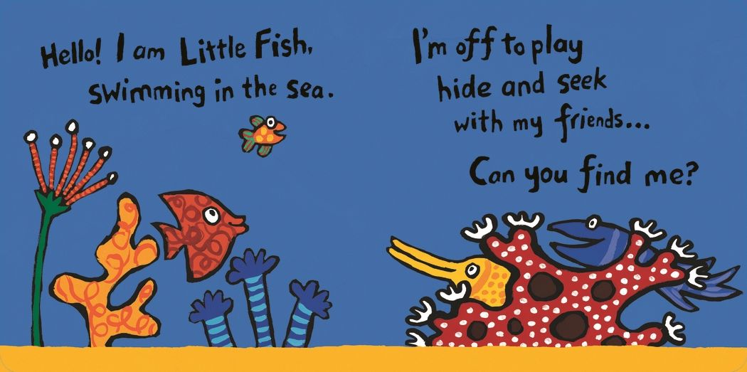 Where Is Little Fish?: (A Rhyming Hide-and-Seek Lift-the-Flap Board Book for Babies and Toddlers Featuring Ocean Animals and Playful Fun)