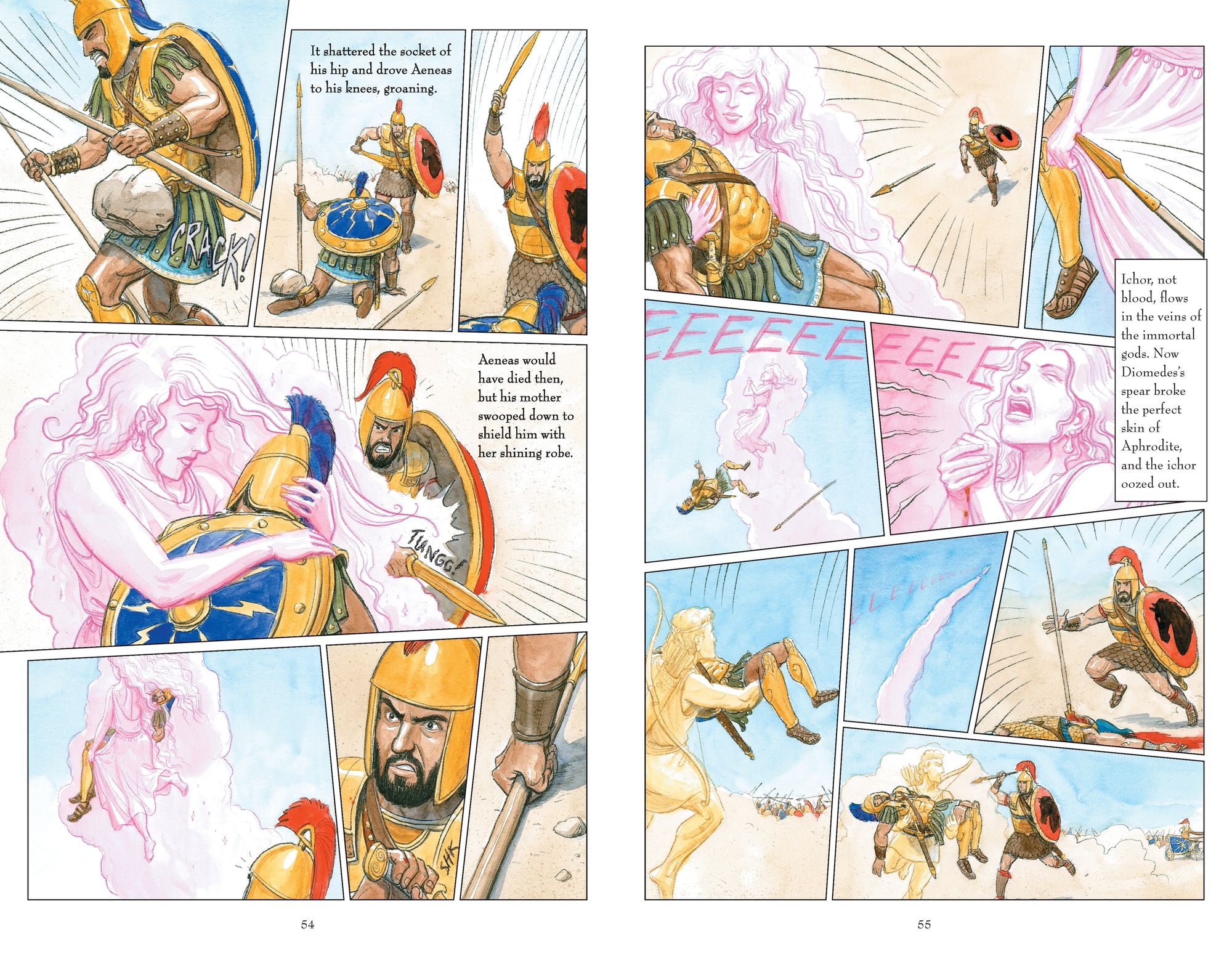 The Iliad: A Graphic Novel: (A Modern Visual Adaptation of Homer's Epic War Story of Greek Mythology for Young Adults)