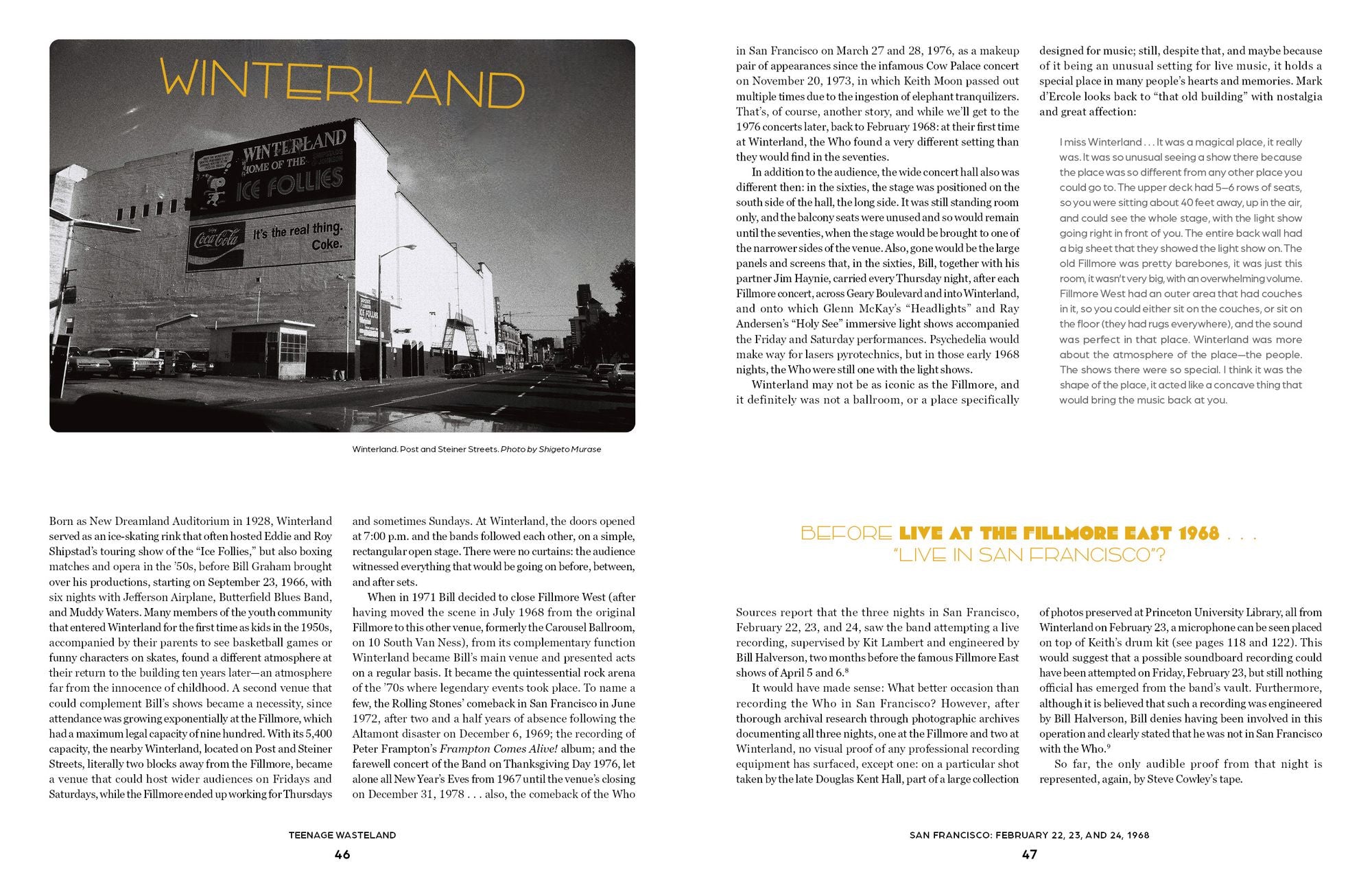 Teenage Wasteland: The Who at Winterland, 1968 and 1976