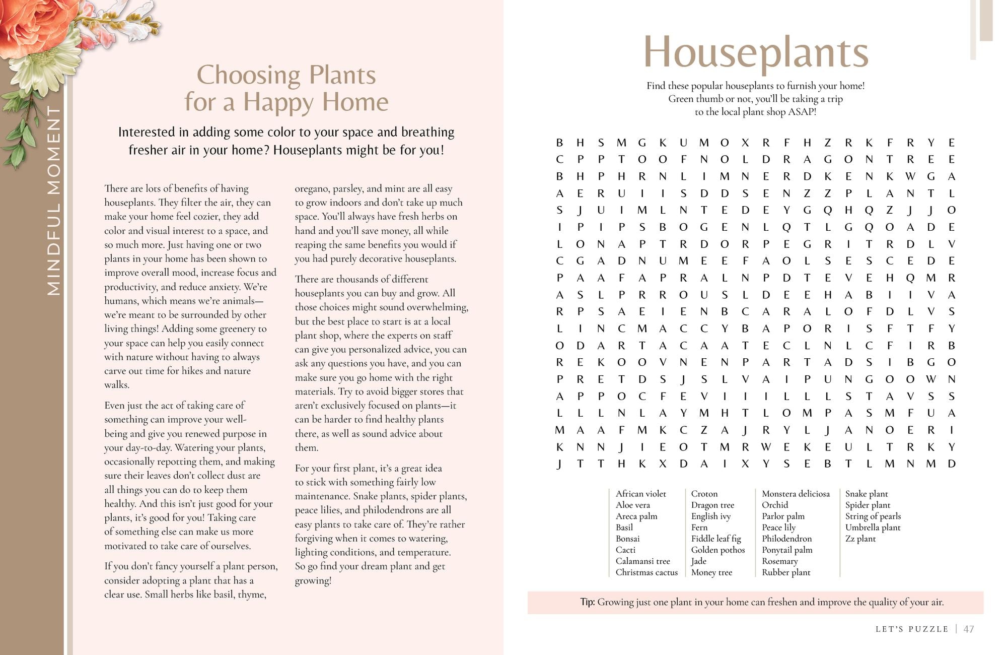 MindfulMoments Word Search: A Calming Collection of Brain-Boosting Puzzles to Help You Relax & Unwind