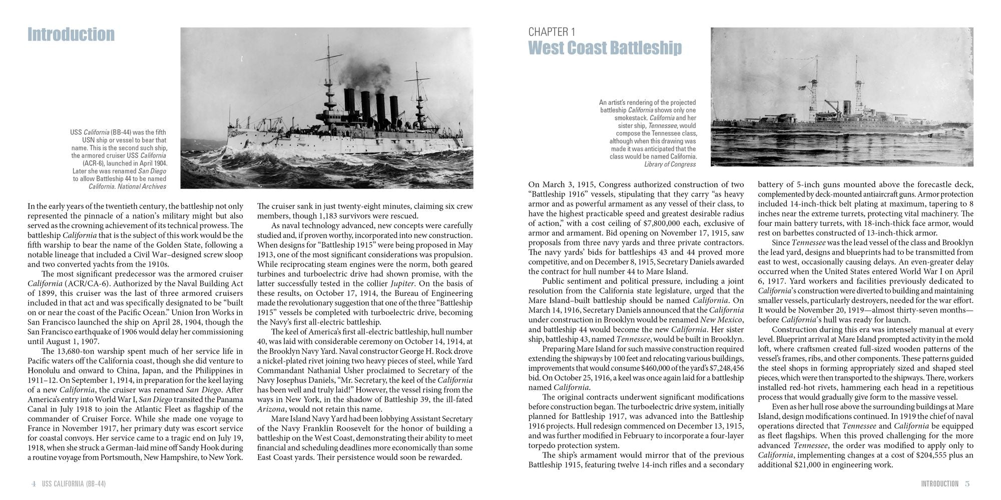 USS California (BB-44): Tennessee-Class Battleship in WWII