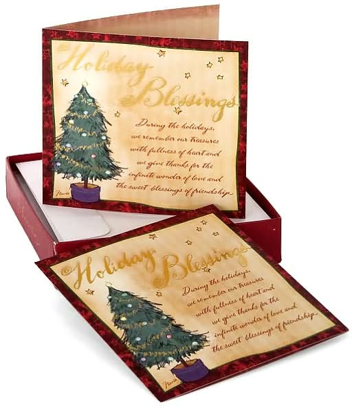 Flavia Tree Holiday Blessings Christmas Boxed Card