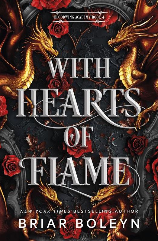 With Hearts of Flame (Deluxe Limited Edition): A Dark Academia Romantasy Novel of Vampires and Dragons Featuring Stenciled Edges and Illustrated Endpapers