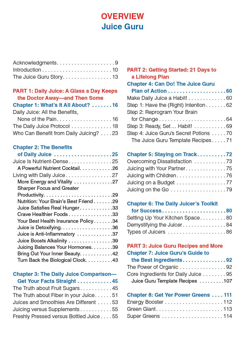 Juice Guru: Transform Your Life by Adding One Juice a Day