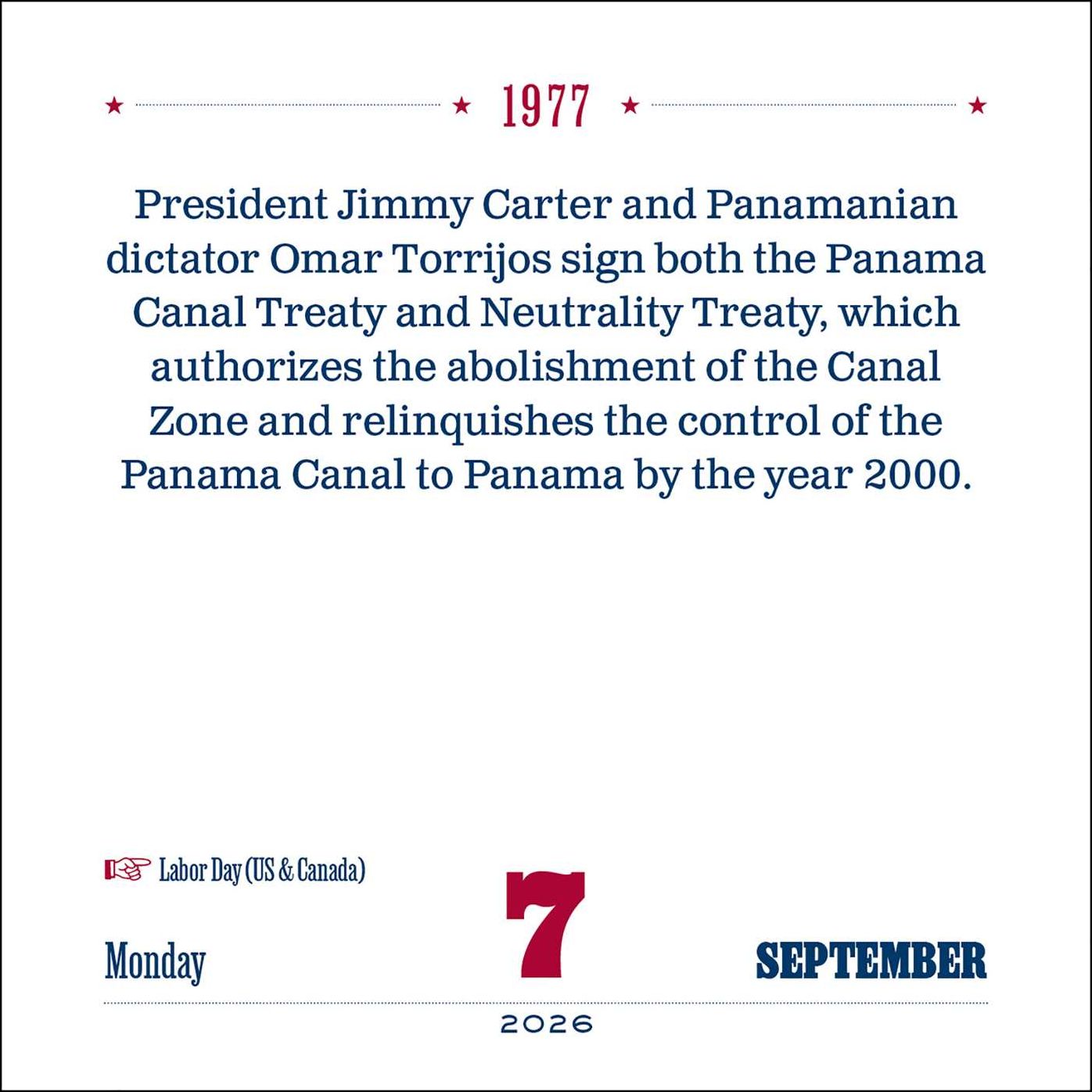 2026 American History Tellers Day-to-Day Calendar