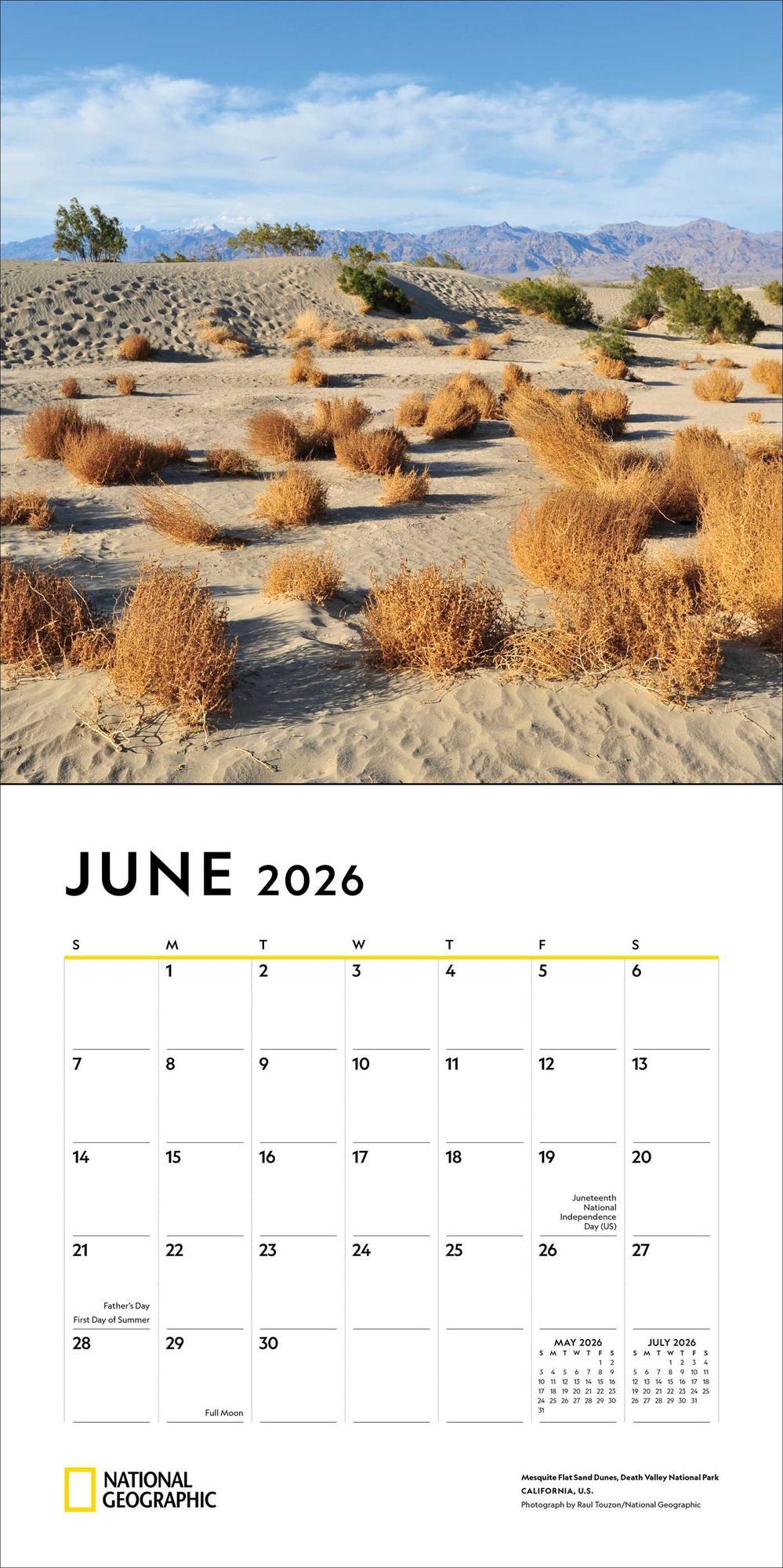 2026 National Geographic: American Landscapes Wall Calendar