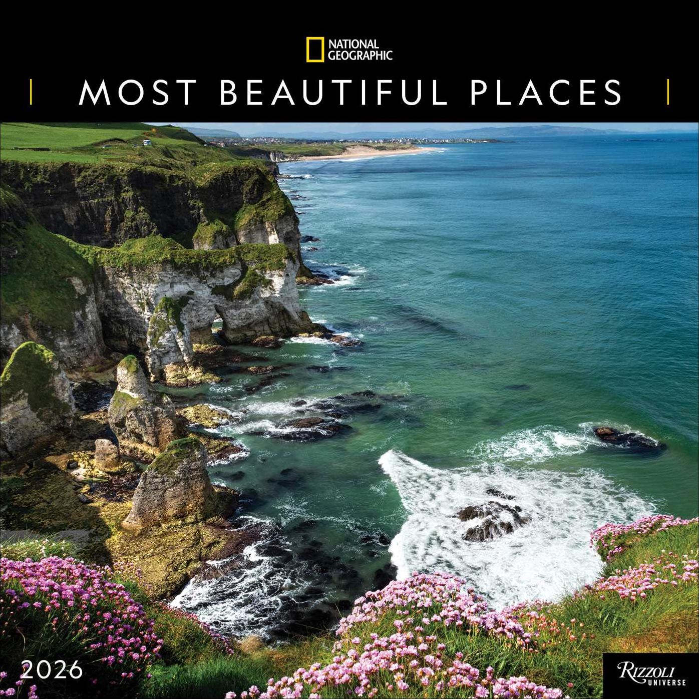 2026 National Geographic: Most Beautiful Places Wall Calendar