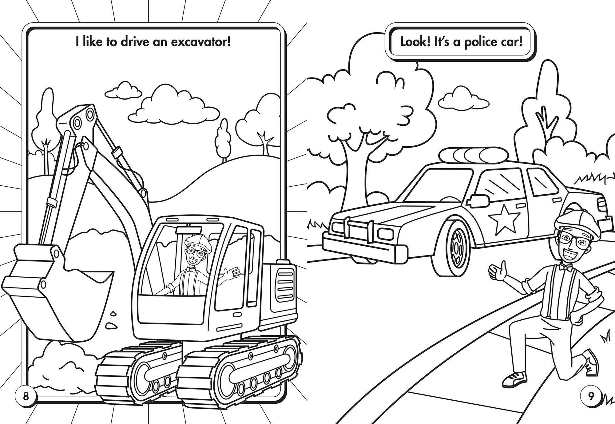 Blippi: I Like That! Coloring Book with Crayons: Blippi Coloring Book with Crayons