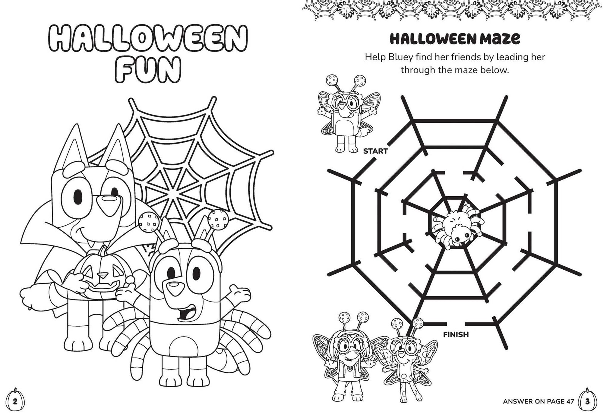 Bluey Colortivity: Happy Halloween!