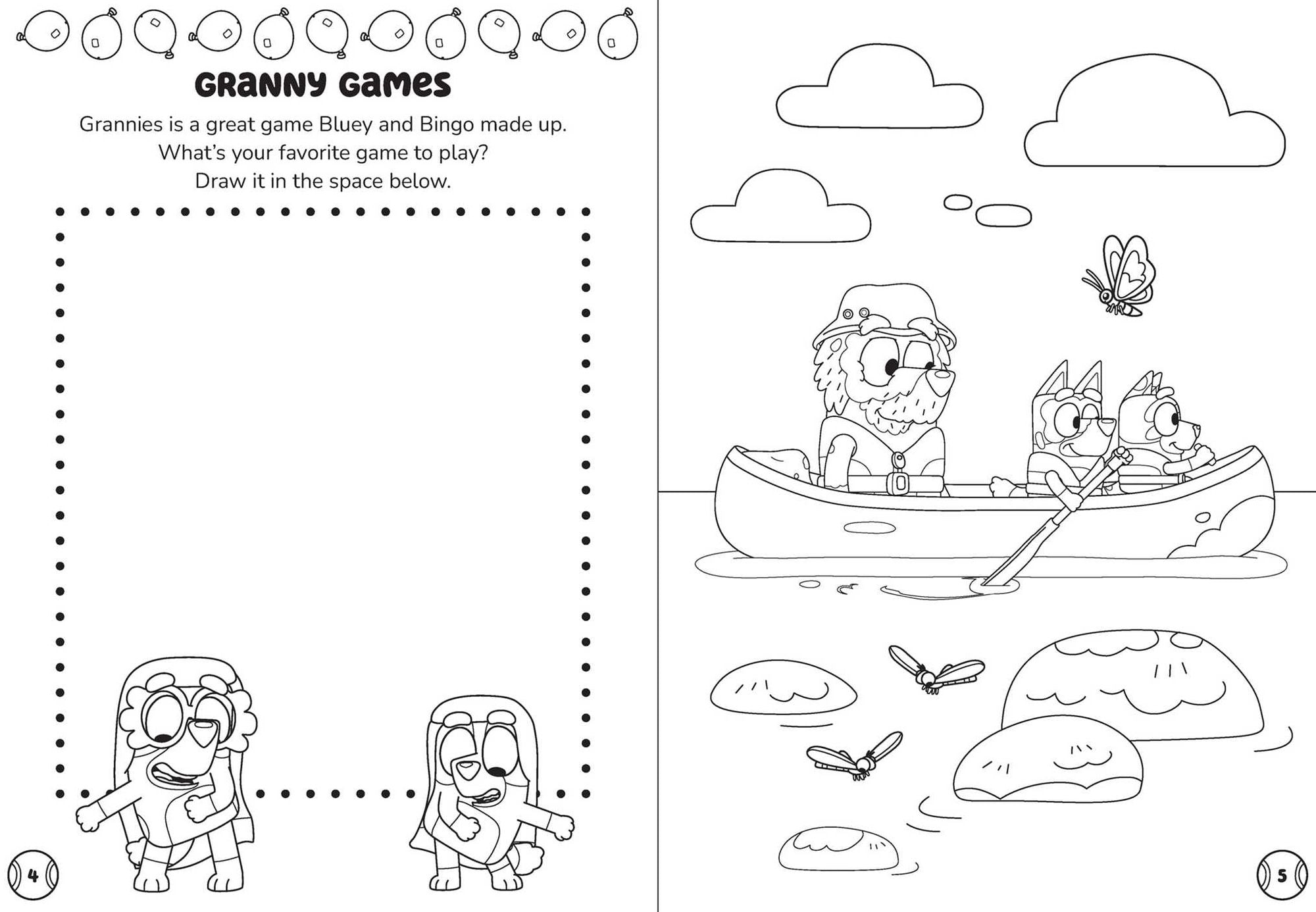 Bluey: Family Games: Coloring & Activity with Stackable Markers