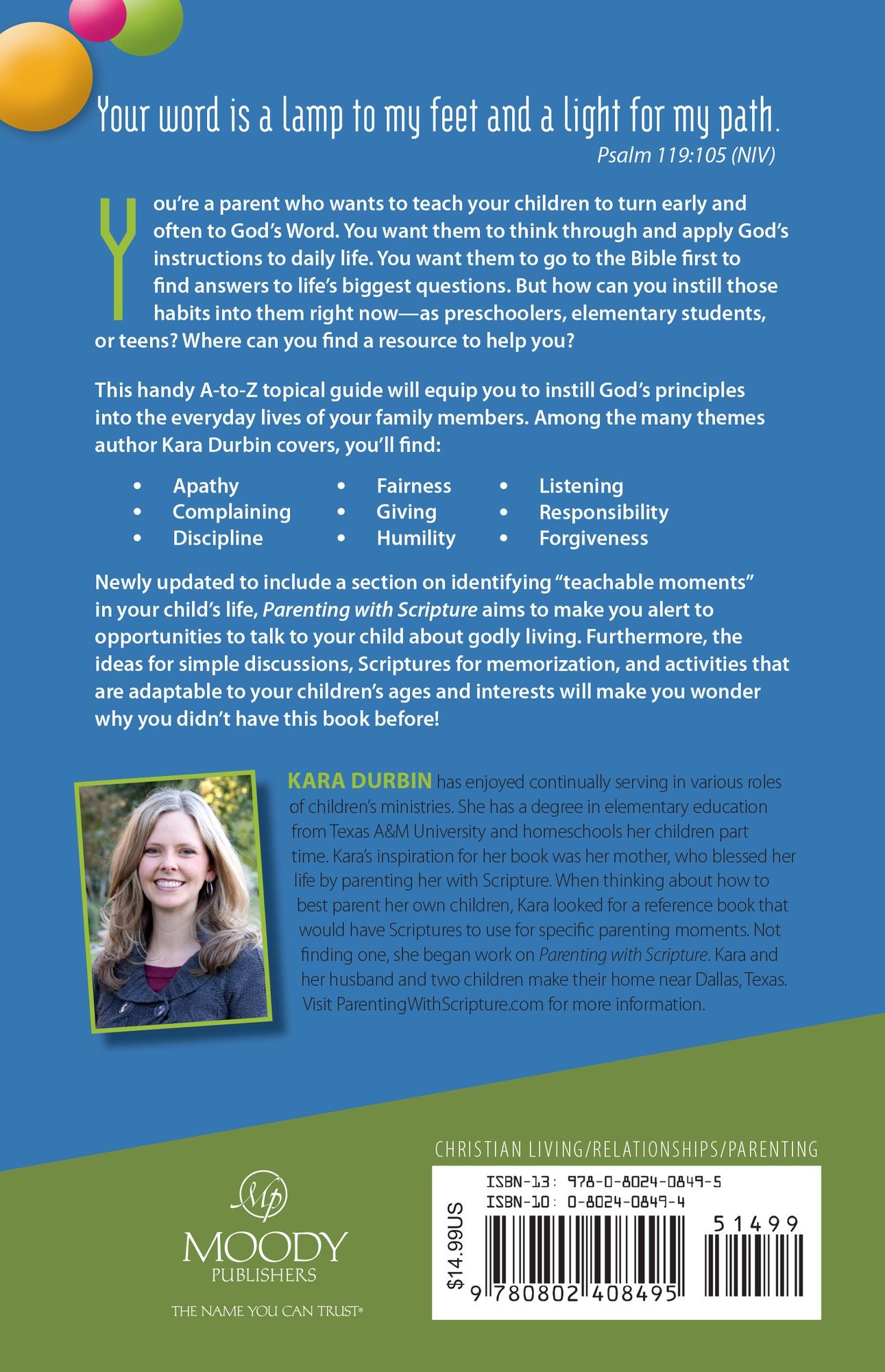 Parenting with Scripture: A Topical Guide for Teachable Moments