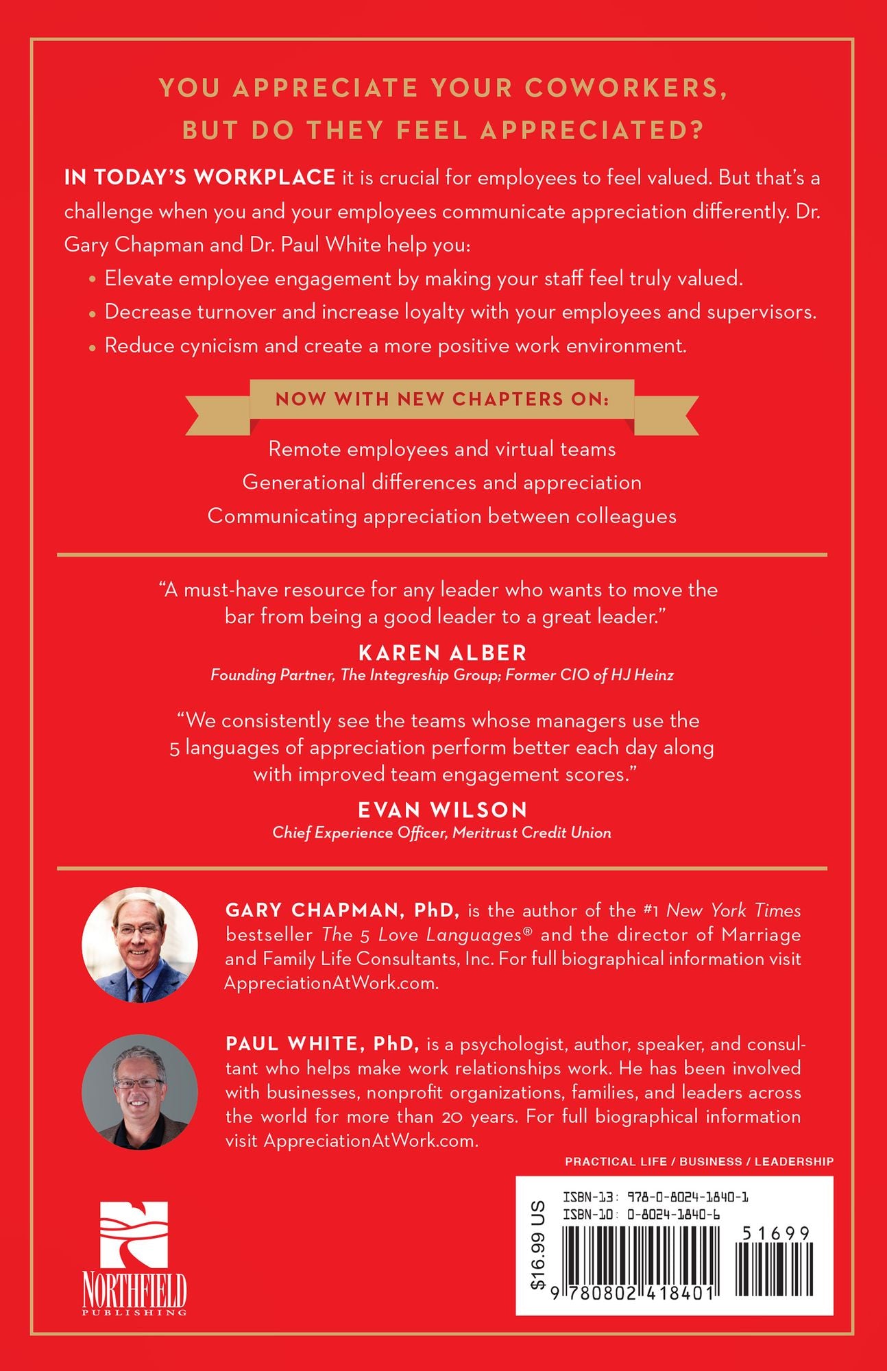 The 5 Languages of Appreciation in the Workplace: Empowering Organizations by Encouraging People