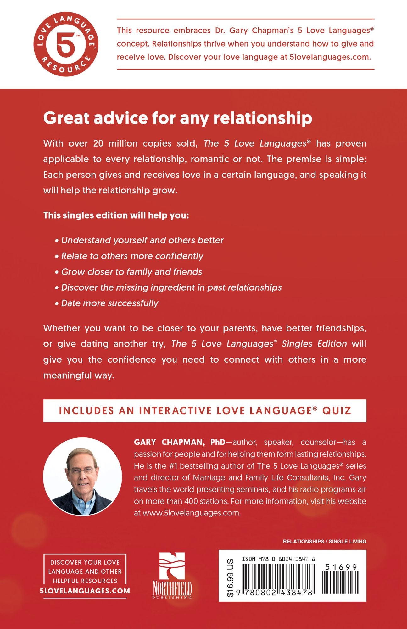 The 5 Love Languages Singles Edition: The Secret That Will Revolutionize Your Relationships