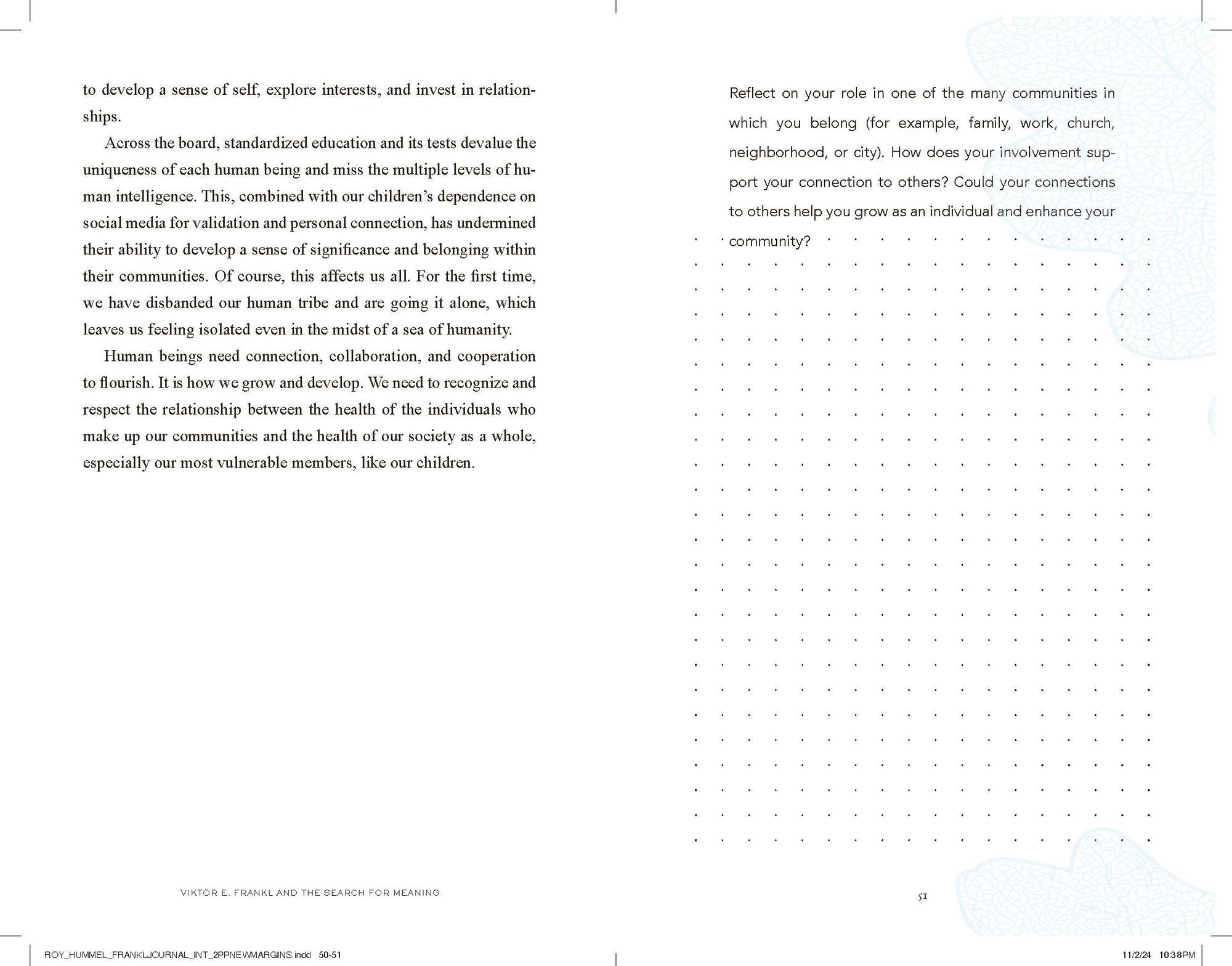 Viktor E. Frankl and the Search for Meaning: 21 Reflections on Living Life with Purpose, A Companion